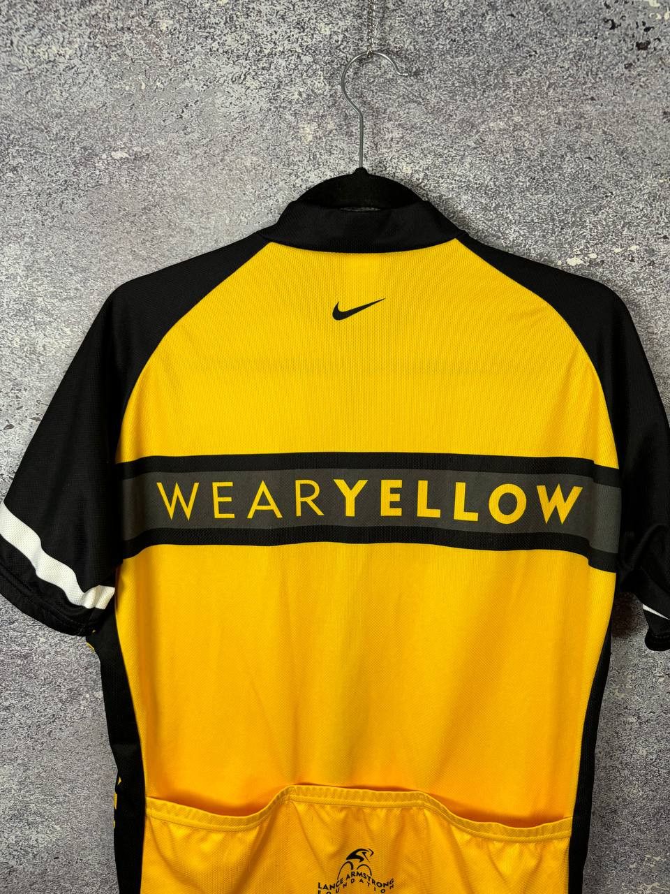 Bicycle × Nike × Vintage NIKE LIVESTRONG Cycling Jersey 3/4 Zip Men's Made In USA Size US XL / EU 56 / 4 - 4 Thumbnail