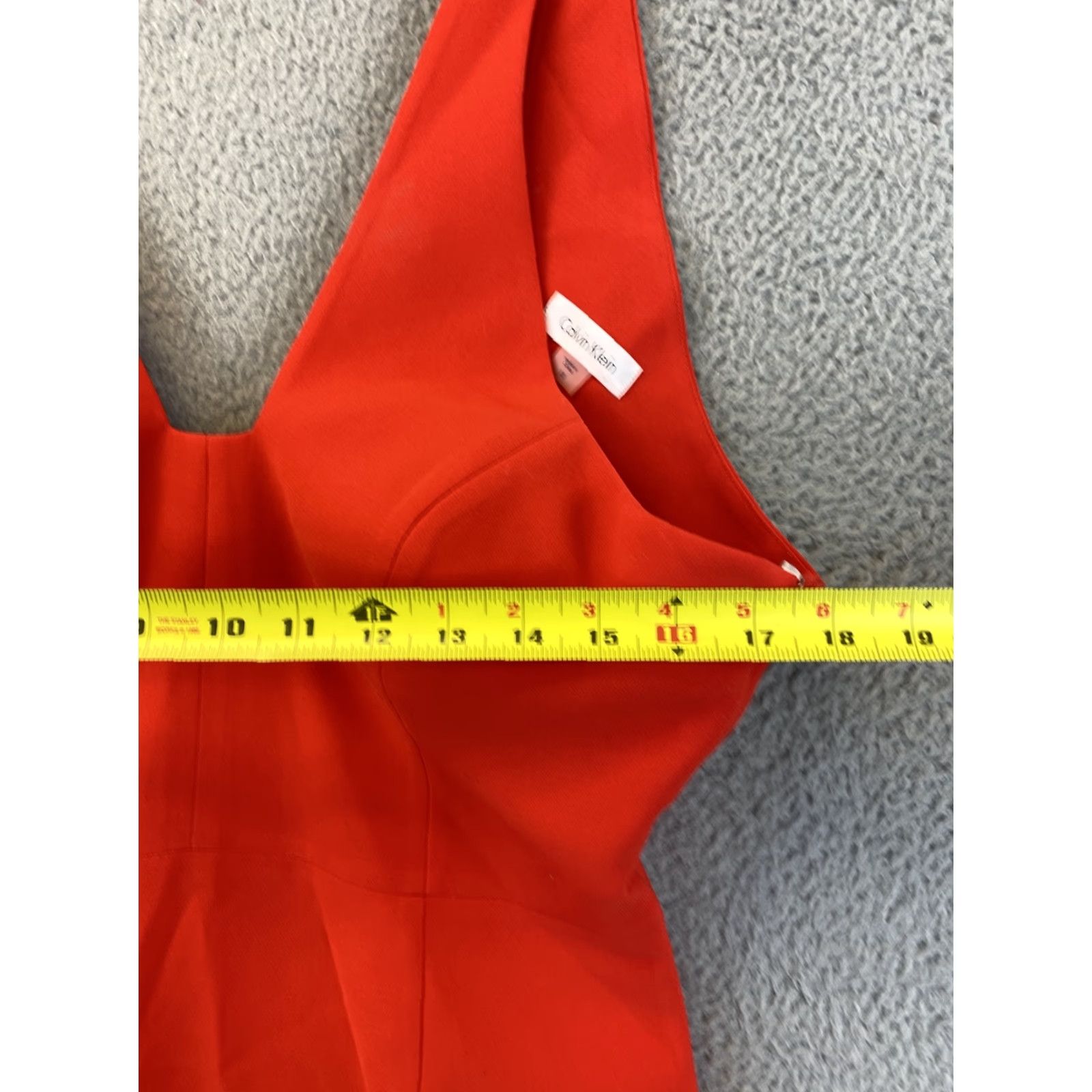 Calvin Klein Calvin Klein Women's Sleeveless Dress Size 10 Red NWOT 60-3 Midi Dress Polyester — Regular Sleeve Length: Sleeveless Size L / US 10 / IT 46 - 5 Thumbnail