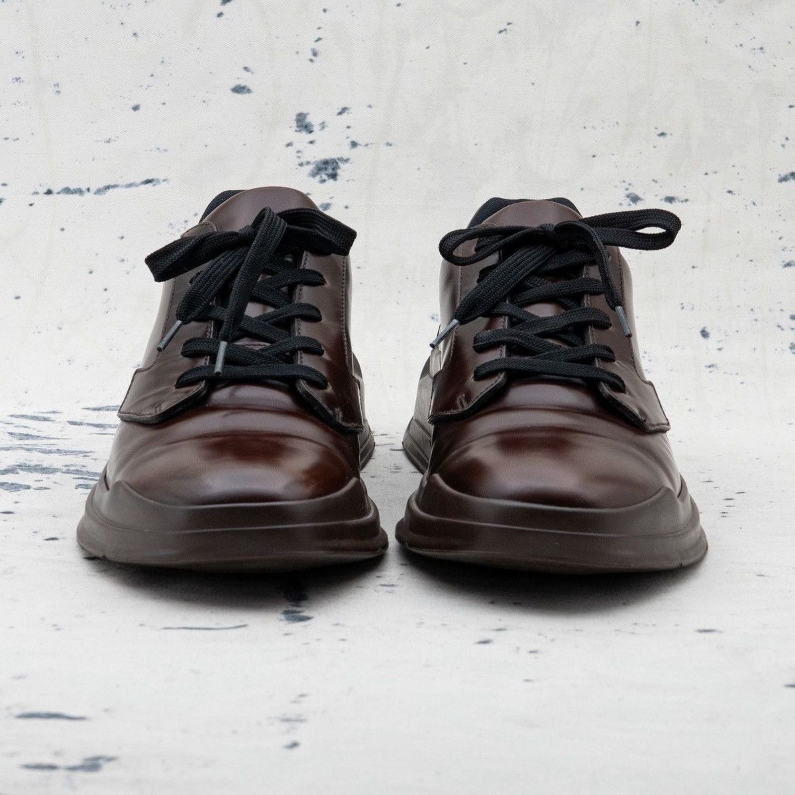 Prada Iconic prada milano dark brown chunky sole leather sneakers Size US 8.5 / EU 41-42 - 2 Thumbnail