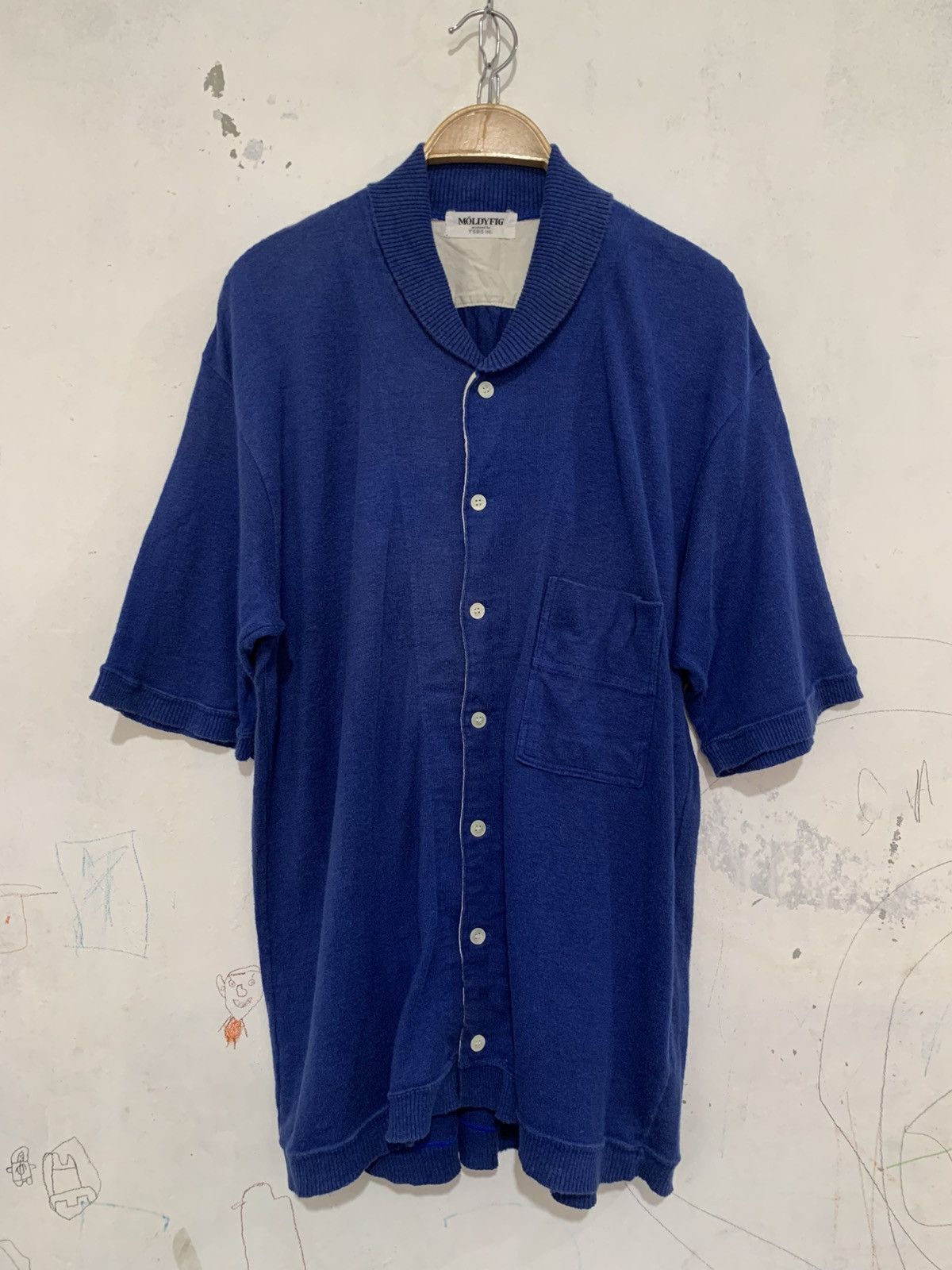 Y's × Yohji Yamamoto Moldyfig by Y’s bis yohji yamamoto shawl collar shirt Size US L / EU 52-54 / 3 - 1 Thumbnail