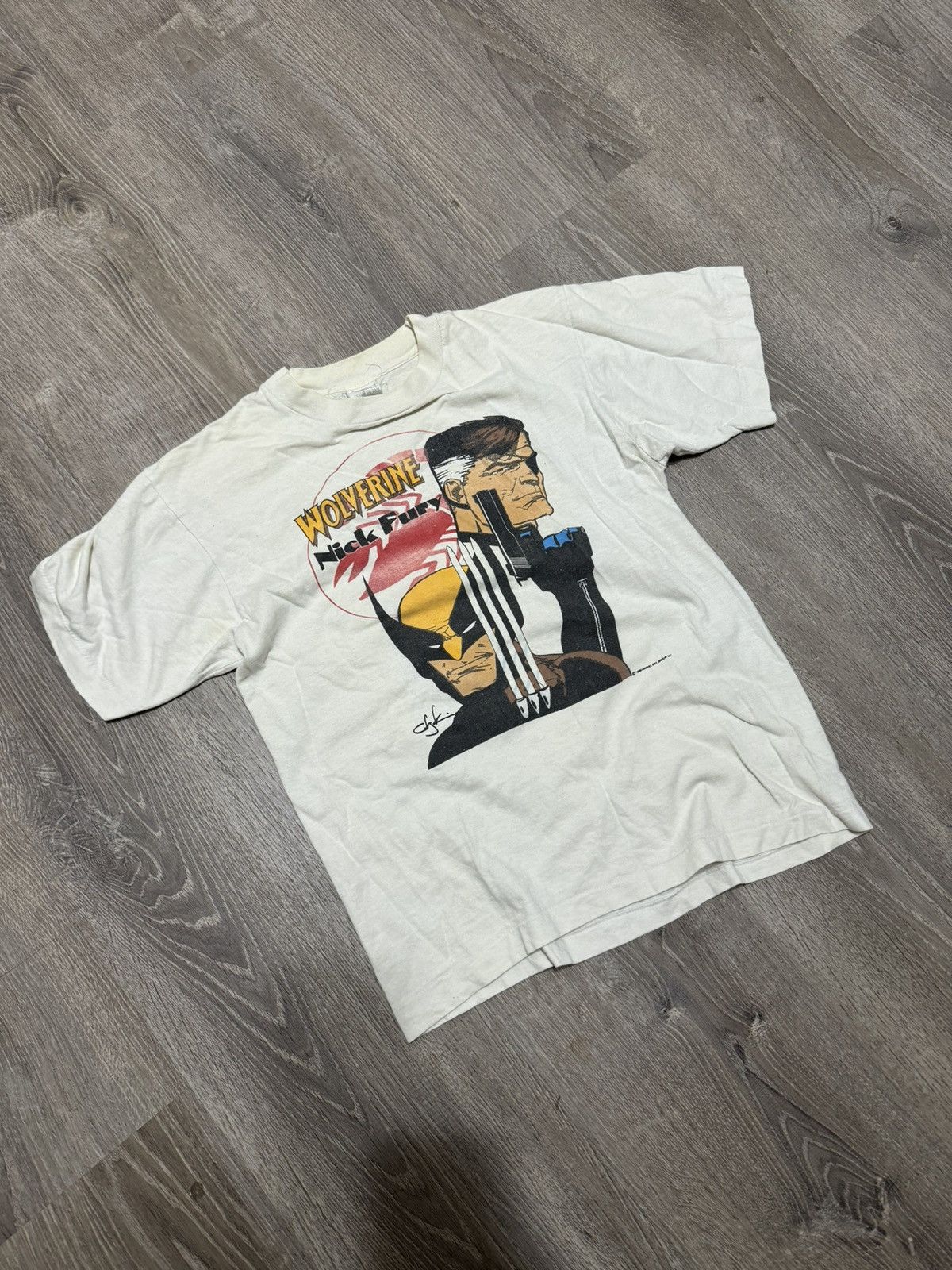 Vintage Vintage marvel shirt Size US S / EU 44-46 / 1 - 1 Thumbnail