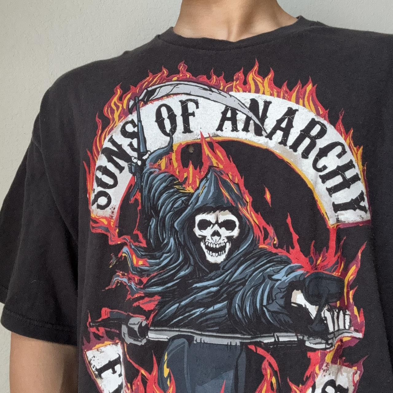 Vintage Vintage Sons of Anarchy Graphics Black Tee Shirt Size US XXL / EU 58 / 5 - 4 Thumbnail