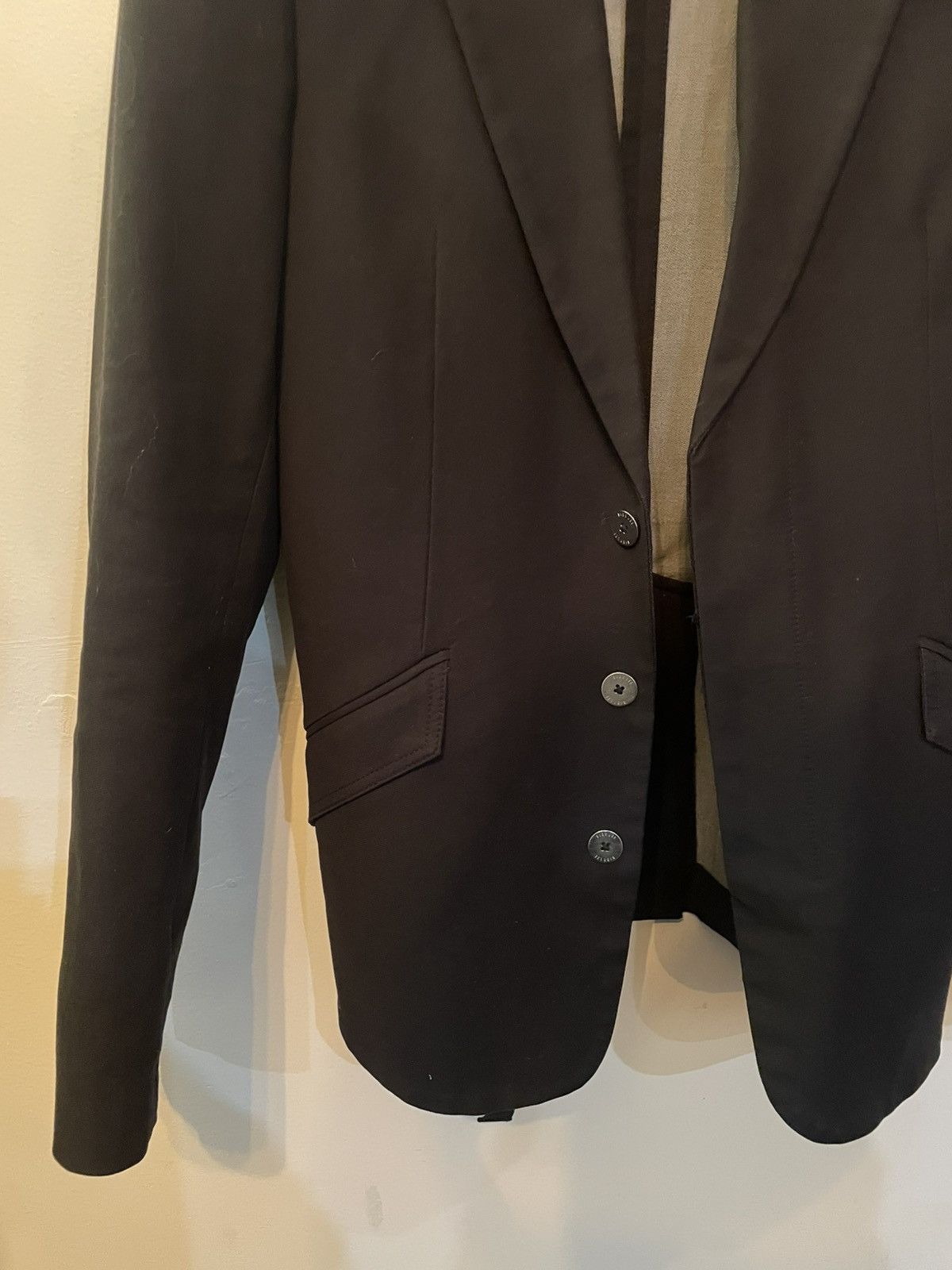 Dion Lee Dion Lee Cinch-Back Blazer in Black Size 38R - 2 Thumbnail