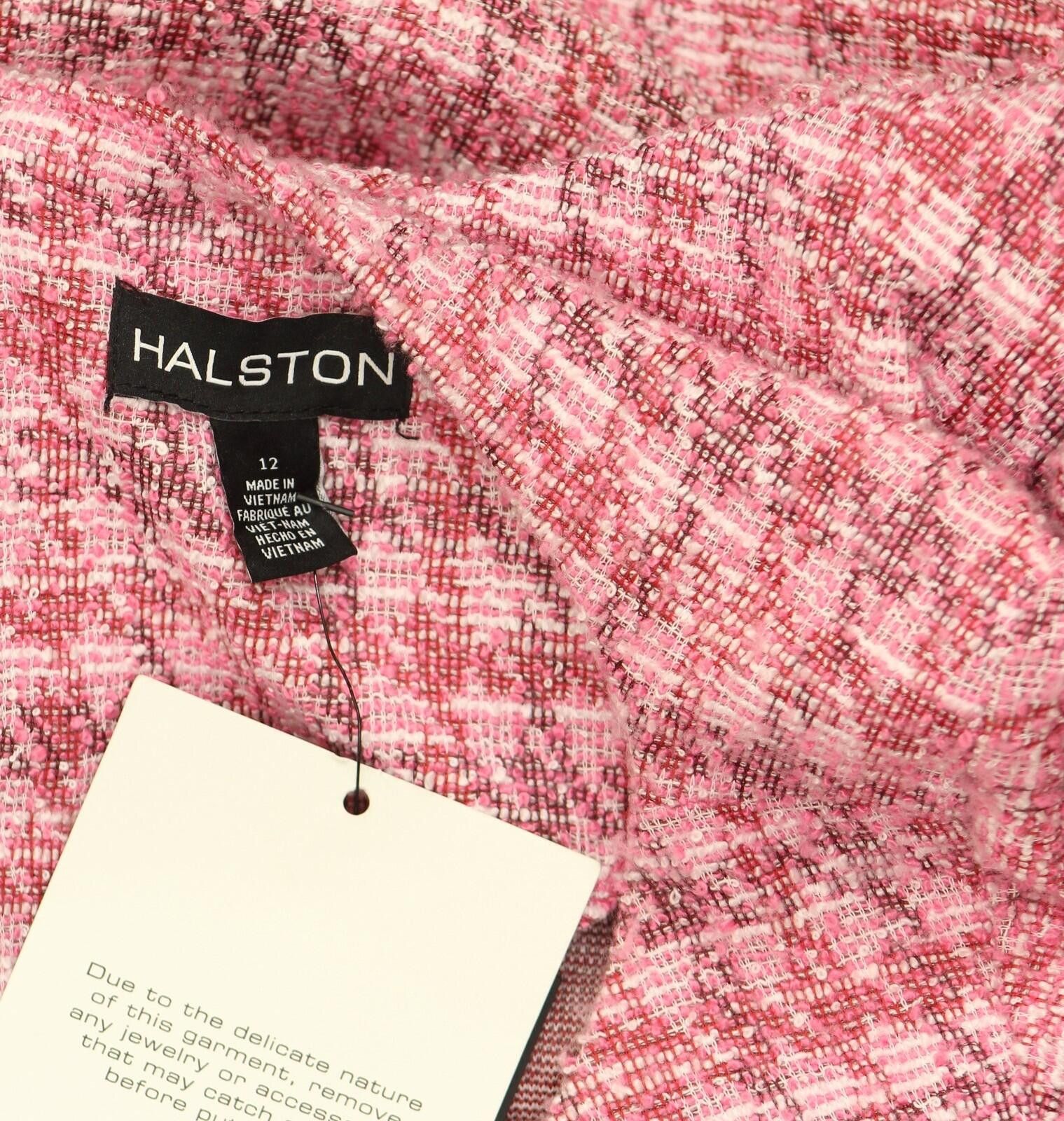 Other Nwt Halston Wrap 3/4 Sleeve Shift Dress Fuchsia Pink 12 Size XL / US 12-14 / IT 48-50 - 3 Thumbnail