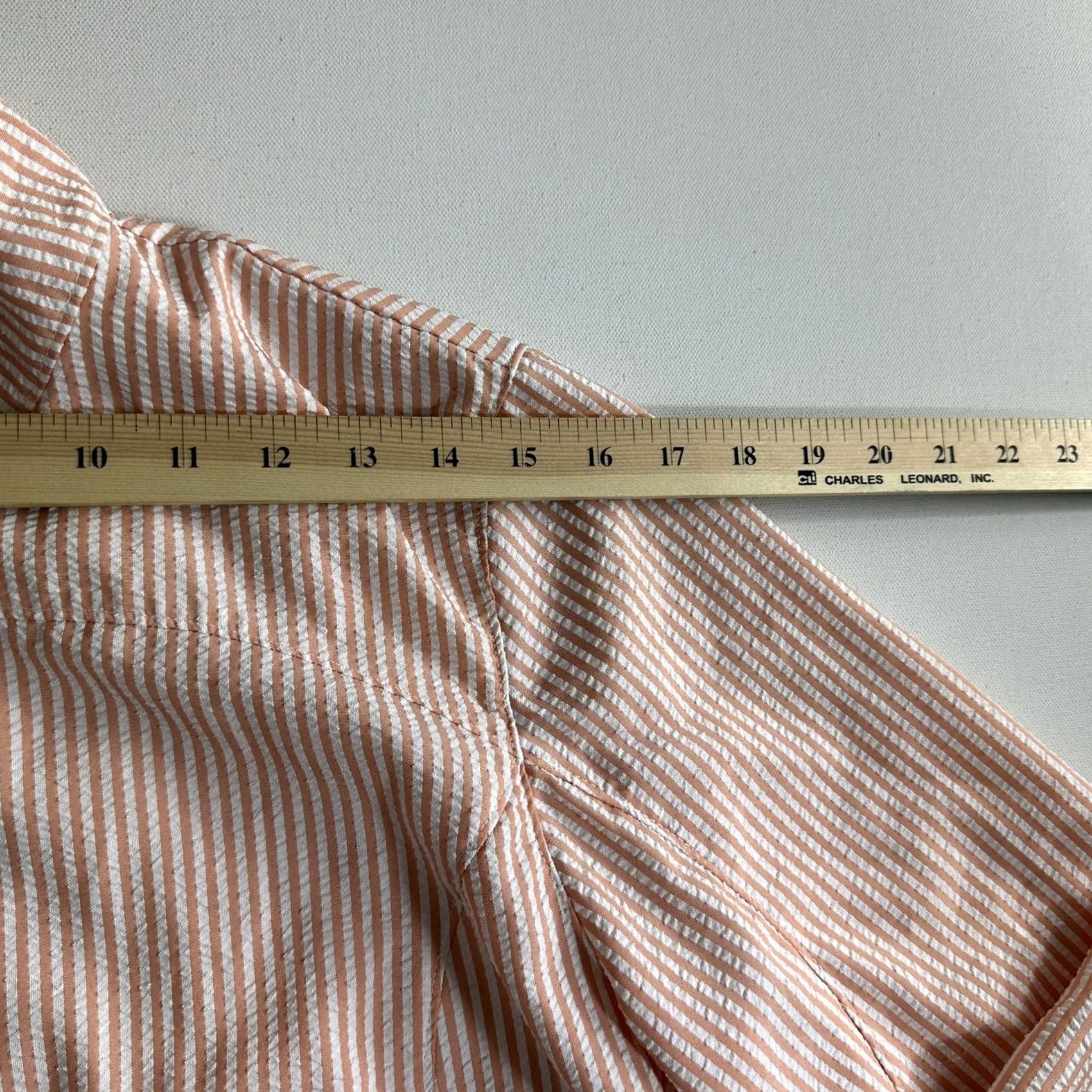 Orvis ORVIS Jacket Women's Size Medium White Striped Seersucker Zip-Up Lightweight Size M / US 6-8 / IT 42-44 - 6 Thumbnail