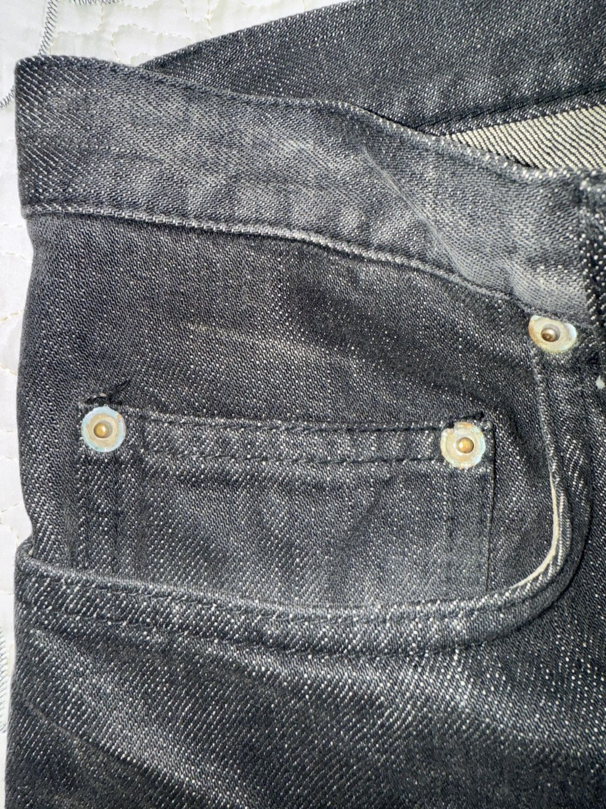 Dior × Hedi Slimane AW04 “Victim Of The Crime” Clawmark Jeans Size US 34 / EU 50 - 12 Thumbnail