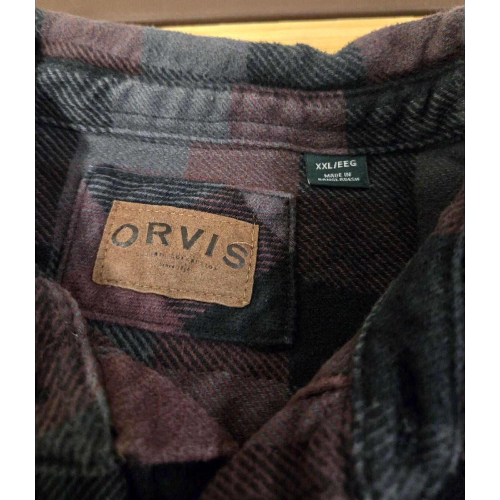 Orvis Orvis Mens Thick Heavy Flannel Button-Down Shirt 2XL Plaid Multicolor Button-Up Long Sleeve Mens Size US XXL / EU 58 / 5 - 5 Thumbnail