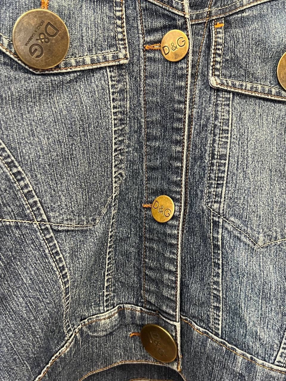 Dolce & Gabbana × Vintage Dolce gabbana denim Y2K Abstract jacket Size S / US 4 / IT 40 - 7 Thumbnail