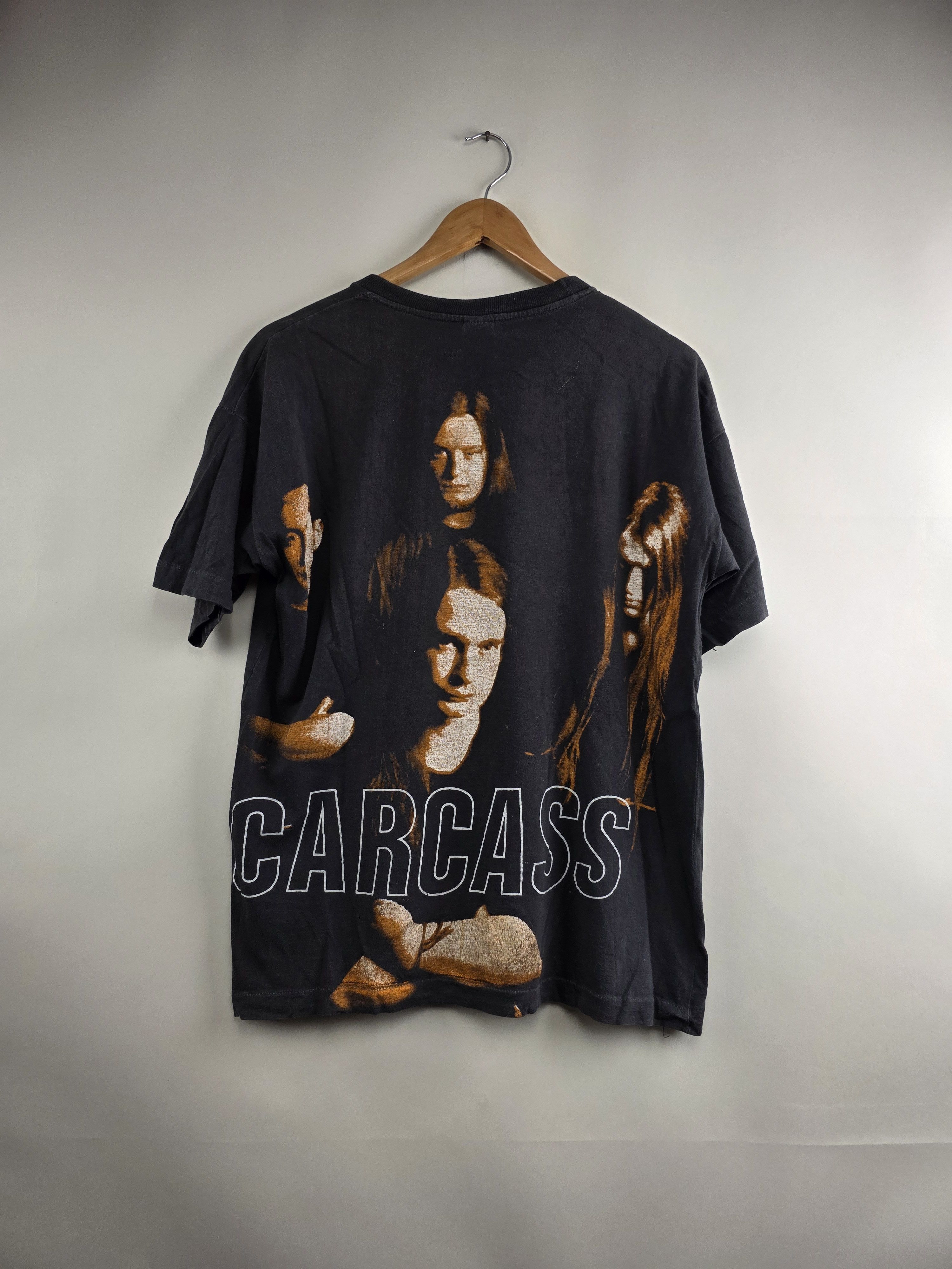 Band Tees × Vintage 90s Carcass Heartwork Death Metal L 21" 26.5" Size US L / EU 52-54 / 3 - 5 Thumbnail
