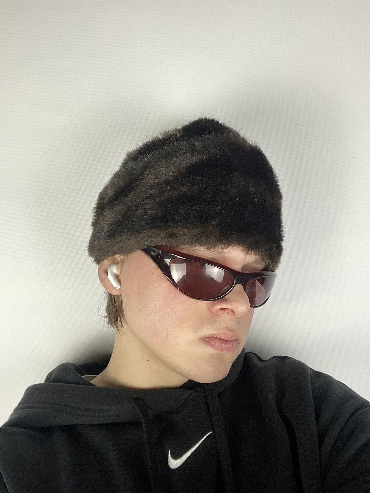 20471120 × Hysteric Glamour VNTG Y2K Japanese Style Boxy Fuzzy Mohair Ushanka Hat A8G Size ONE SIZE - 2 Thumbnail