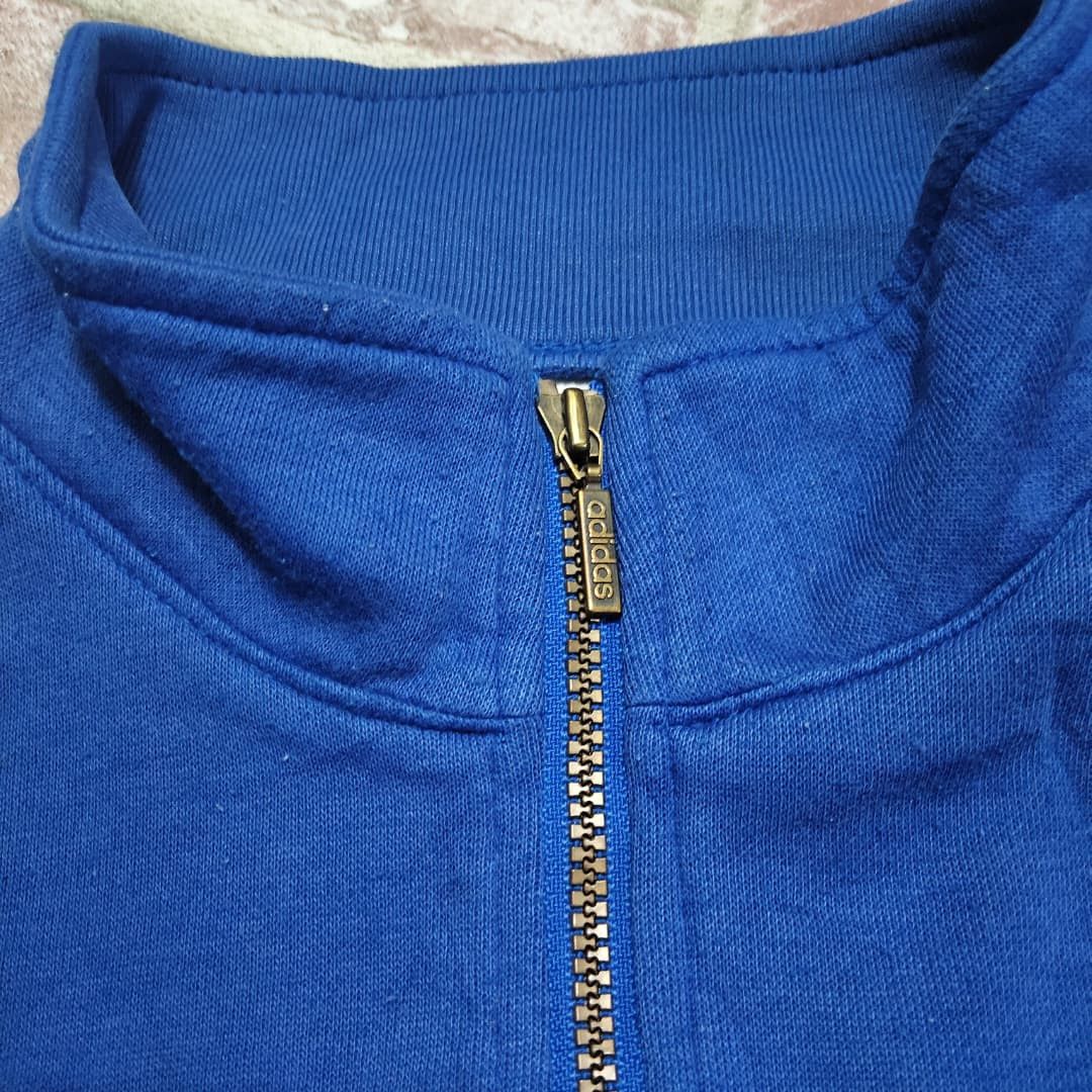 Adidas Vintage Adidas Half Zipper Sweatshirt Size US L / EU 52-54 / 3 - 3 Thumbnail