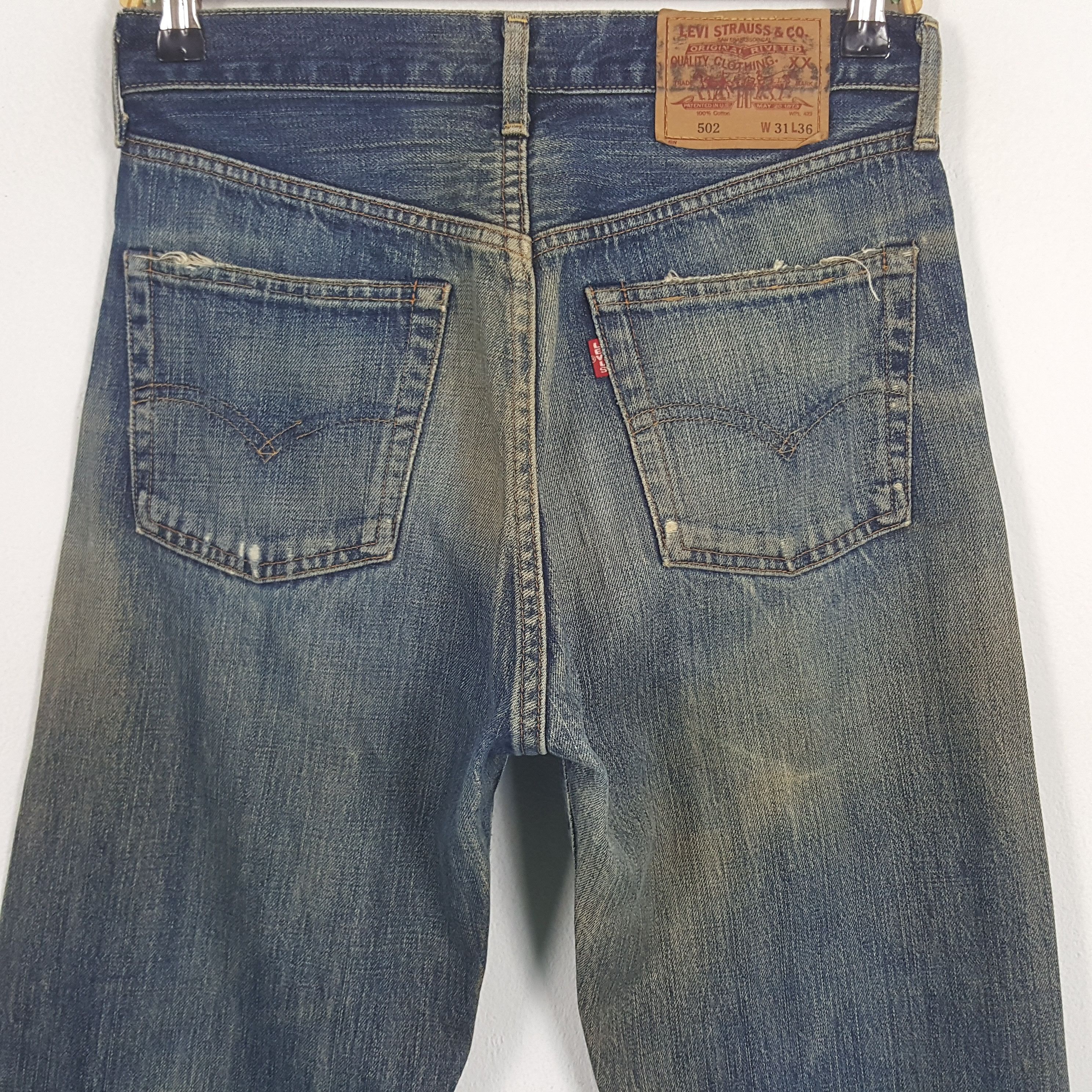 Levi's × Vintage Vintage Levi's 502 XX Selvedge Denim Jeans Size US 28 / EU 44 - 5 Thumbnail