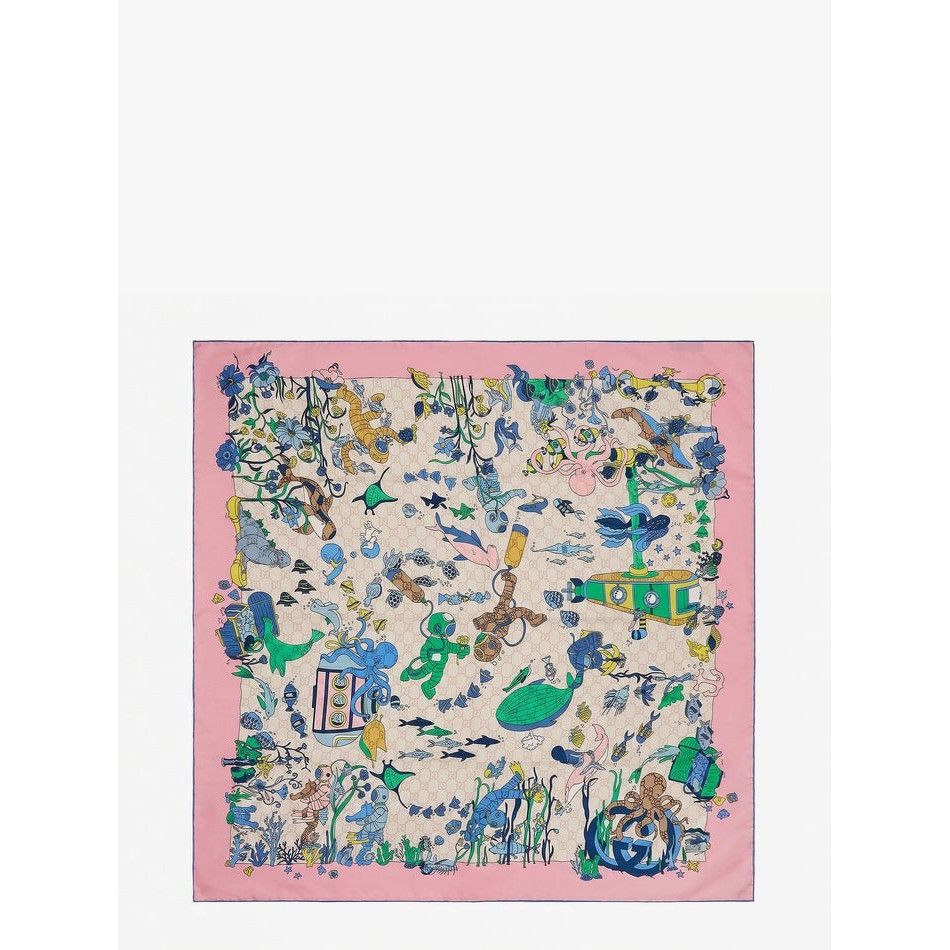 Gucci GUCCI Silk Scarf New & Authentic Size ONE SIZE - 1 Preview