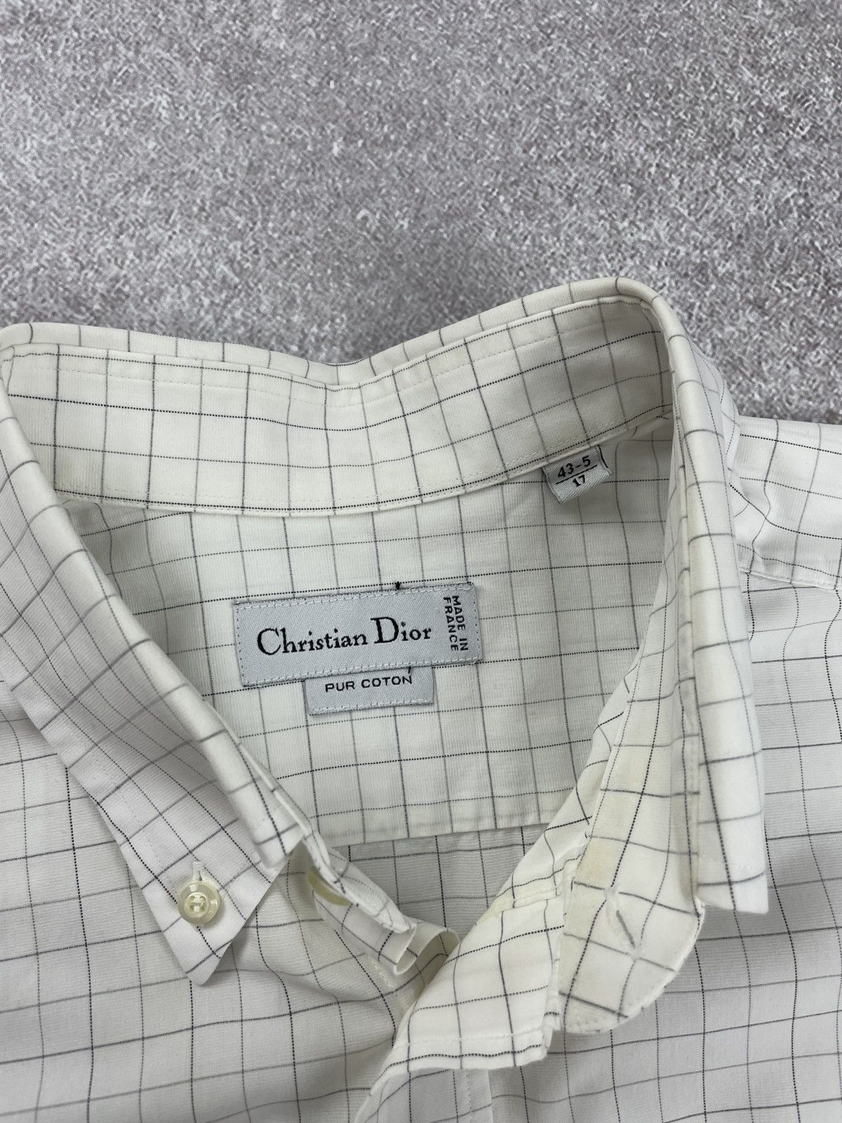 Christian Dior Monsieur × Dior Vintage Christian Dior Pur Cotton Shirt Size US XL / EU 56 / 4 - 9 Thumbnail