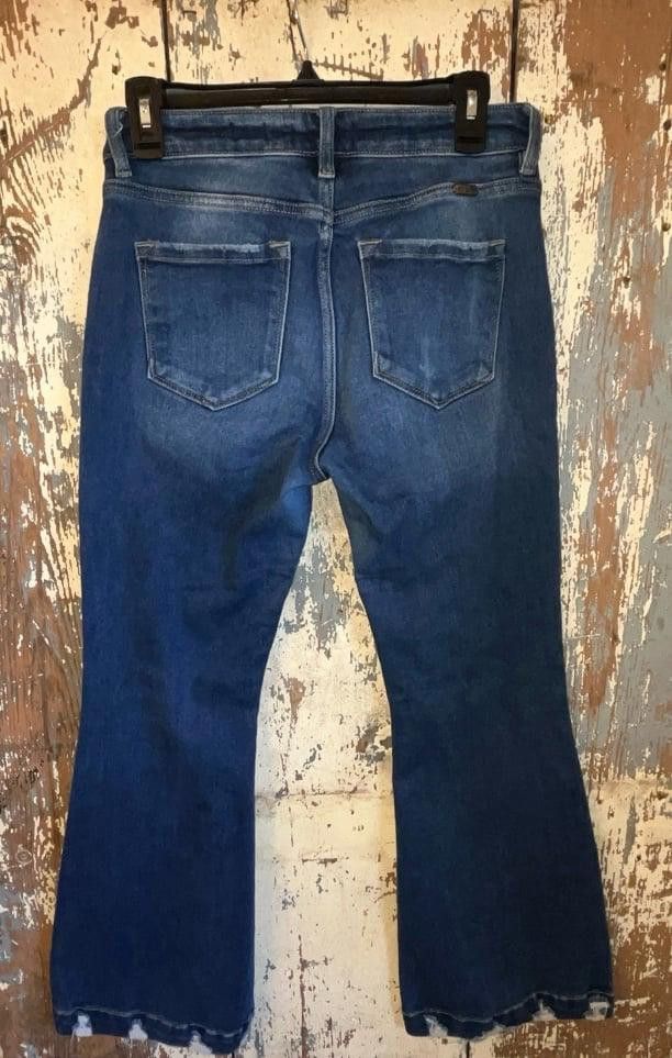 Designer Kancan Kurvy Mid Rise Flare Jeans size 28 Size 28" / US 6 / IT 42 - 1 Thumbnail