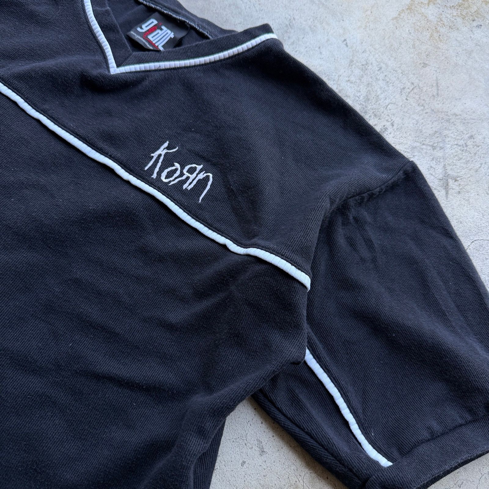 Giant Vintage 90s Korn Giant Tag V Neck Soccer Jersey Tee Large Size US L / EU 52-54 / 3 - 3 Thumbnail