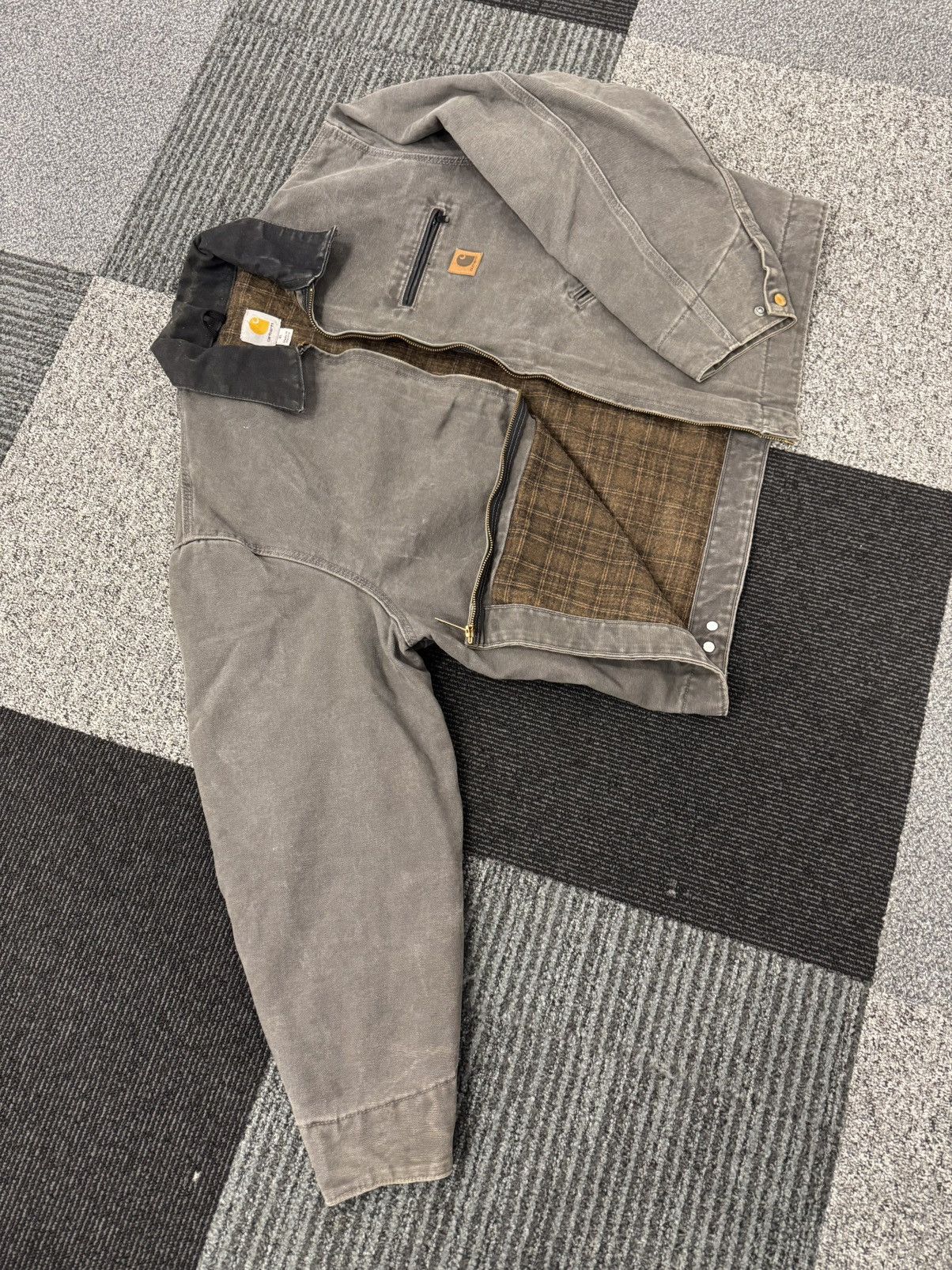 Carhartt Carhartt Detroit Jacket J97 GVL usa vintage og workwear Size US XL / EU 56 / 4 - 4 Thumbnail