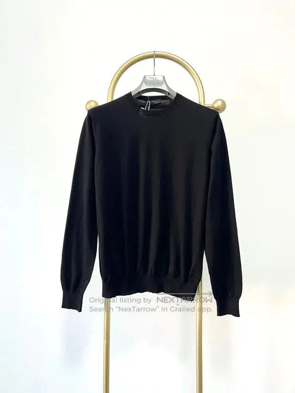 Prada Prada Black Long Sleeve Knitted Top for Men. Size US L / EU 52-54 / 3 - 1 Thumbnail