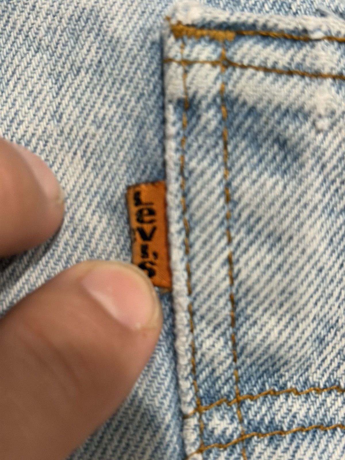 Levi's Vintage Levi's 550 Relaxed Fit Orange Tab Denim Shorts Size US 32 / EU 48 - 3 Thumbnail