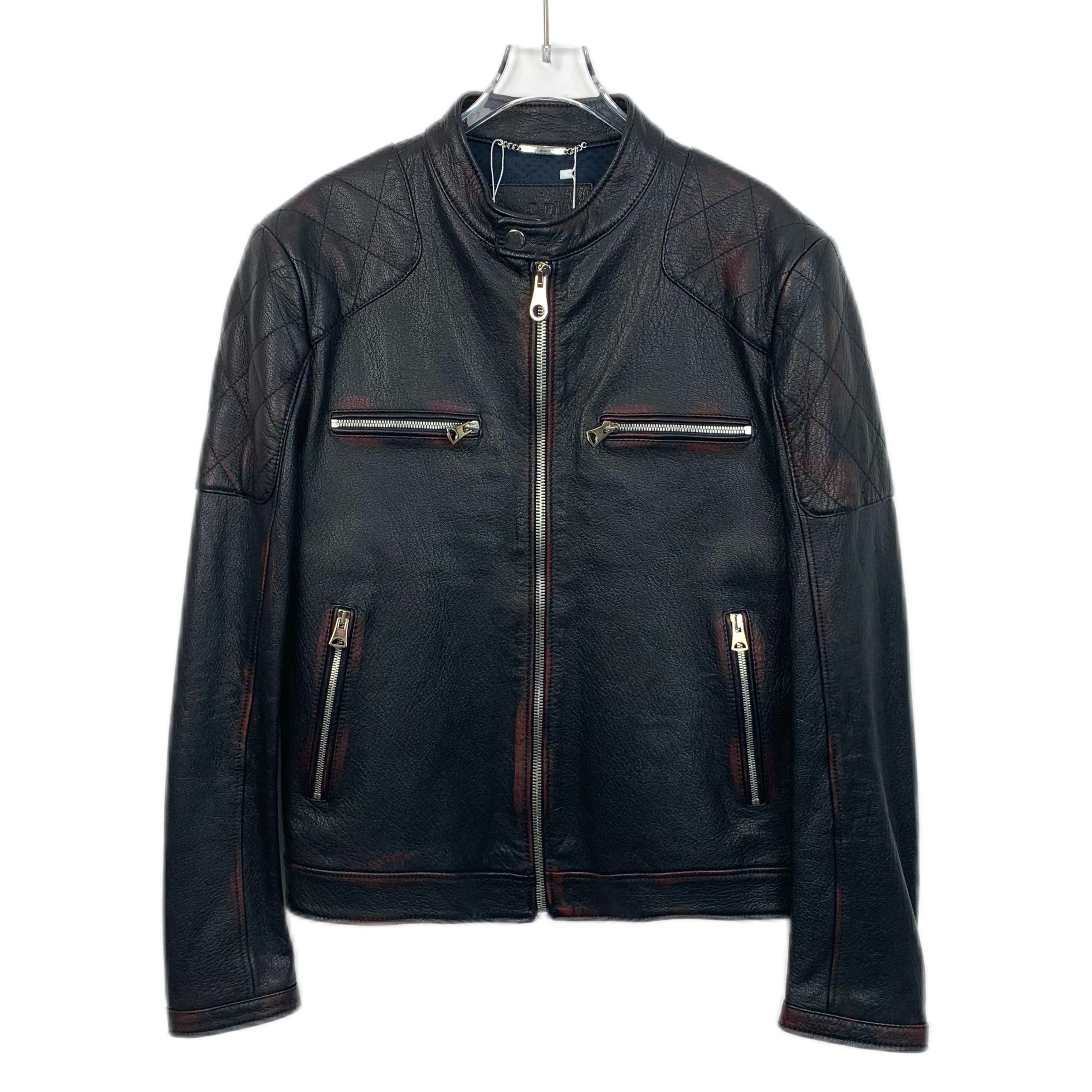 Dolce & Gabbana Dolce & Gabbana Black Lambskin Zip Leather Jacket (Size M) Size US M / EU 48-50 / 2 - 1 Thumbnail