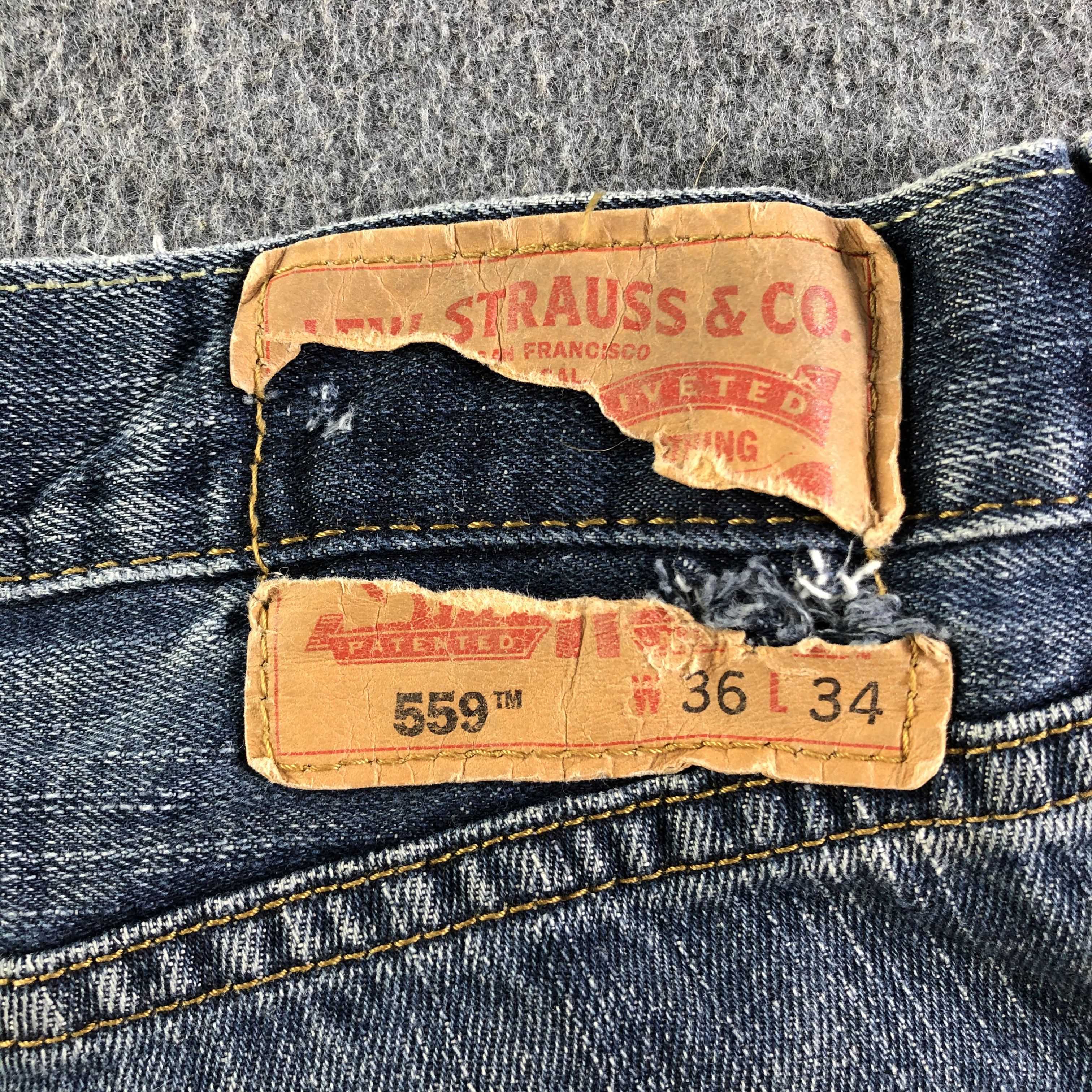 Levi's Vintage Blue Wash Levis 559 Jeans-J4155 Size US 37 - 5 Thumbnail