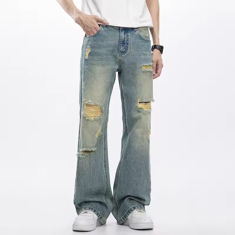 Other Ripped Hollow Boot Cut Jeans Size US 31 - 1 Thumbnail