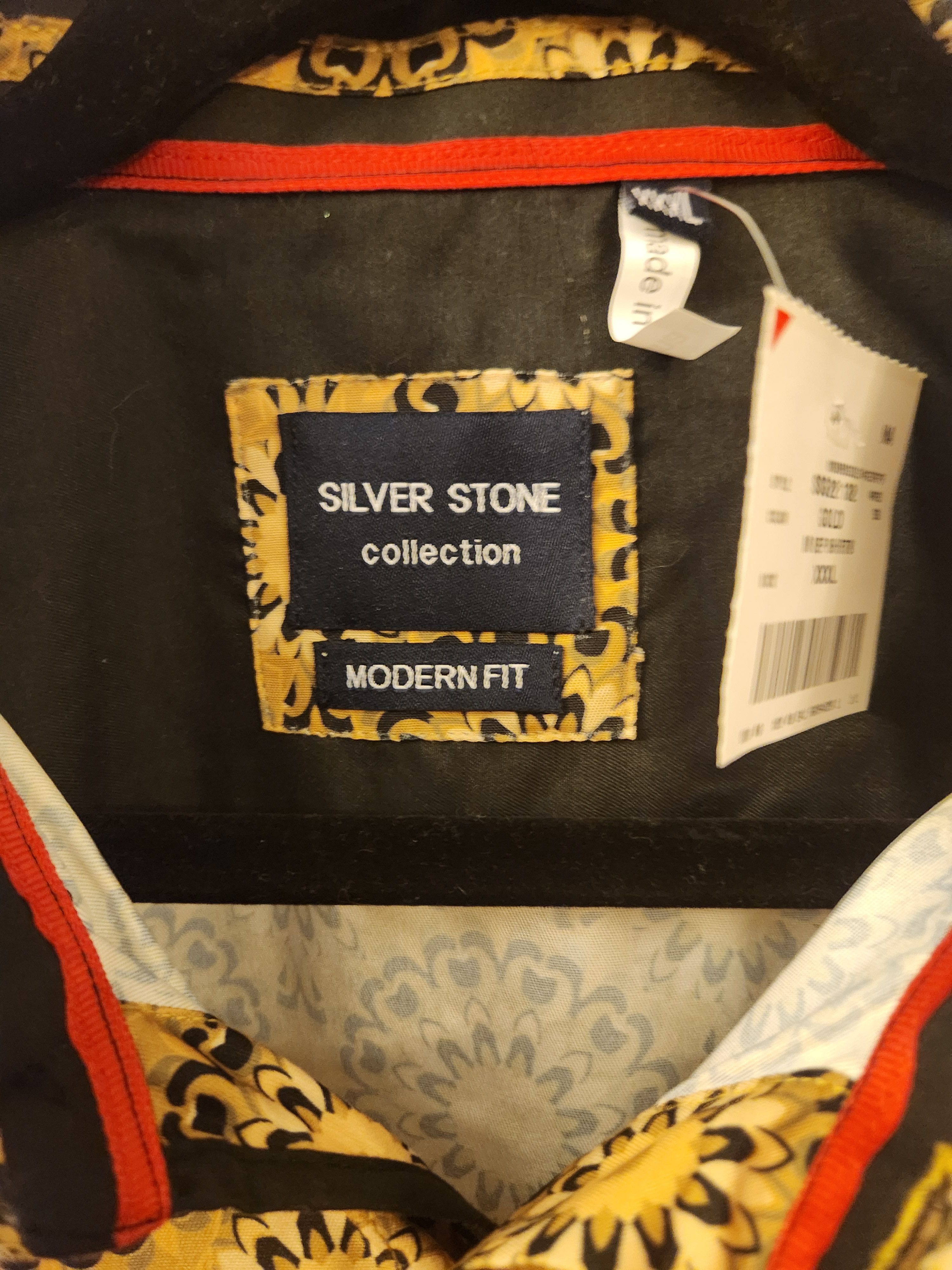 The Silver Stone Men's Cotton Blend Button Floral SS Shirt Sz XXXL Size US XXL / EU 58 / 5 - 4 Thumbnail
