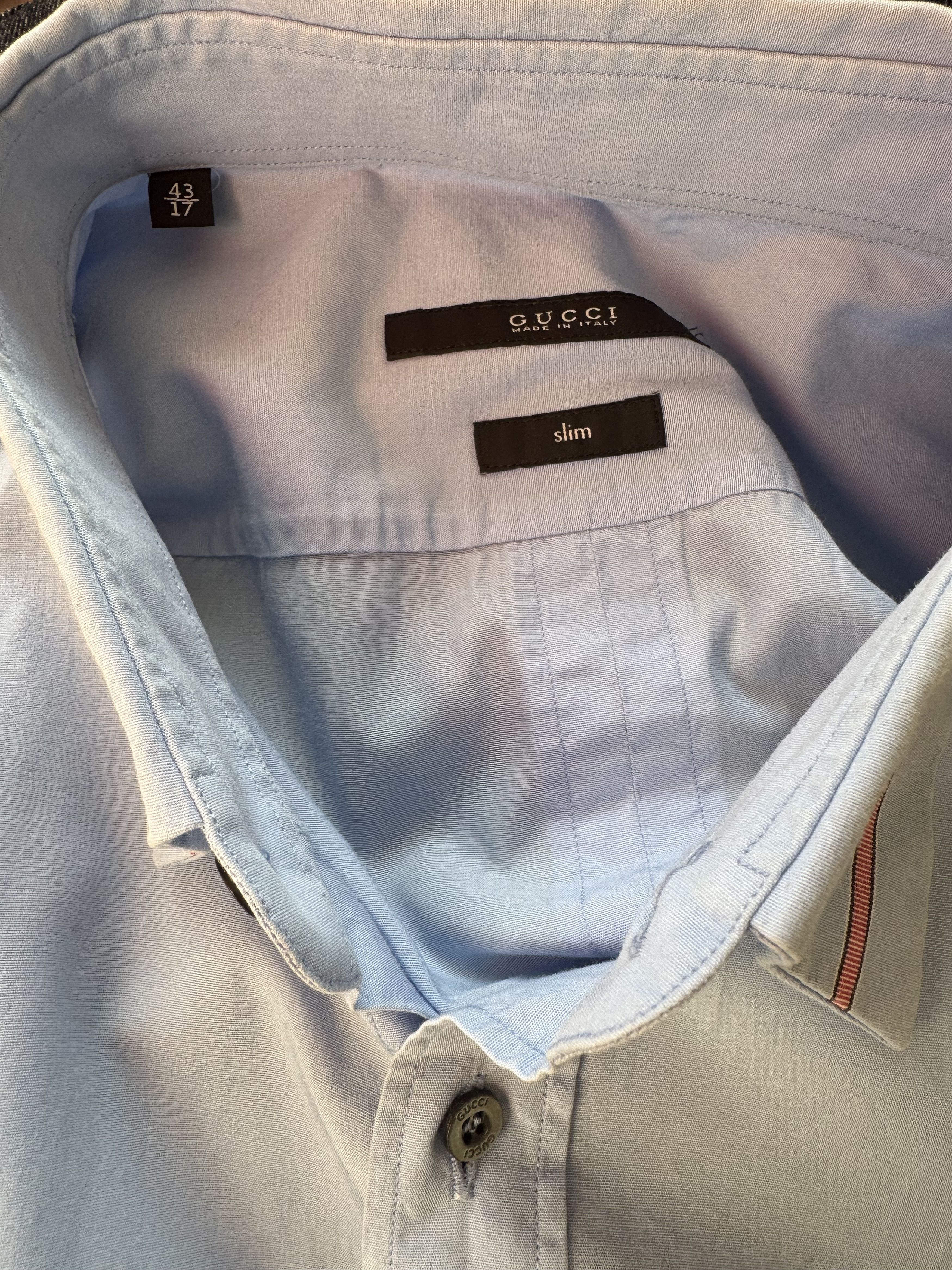 Gucci Gucci shirt with a striped collar Size US L / EU 52-54 / 3 - 5 Thumbnail