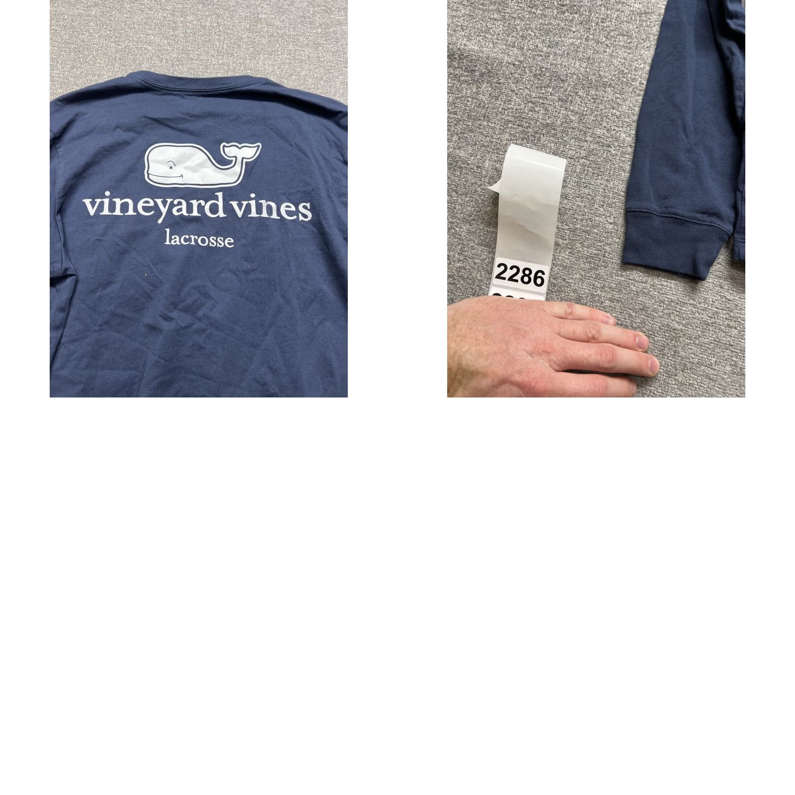 Vineyard Vines Vineyard Vines Men's XS Blue Graphic Long Sleeve Pocket Tee Shirt Size US XS / EU 42 / 0 - 8 Thumbnail