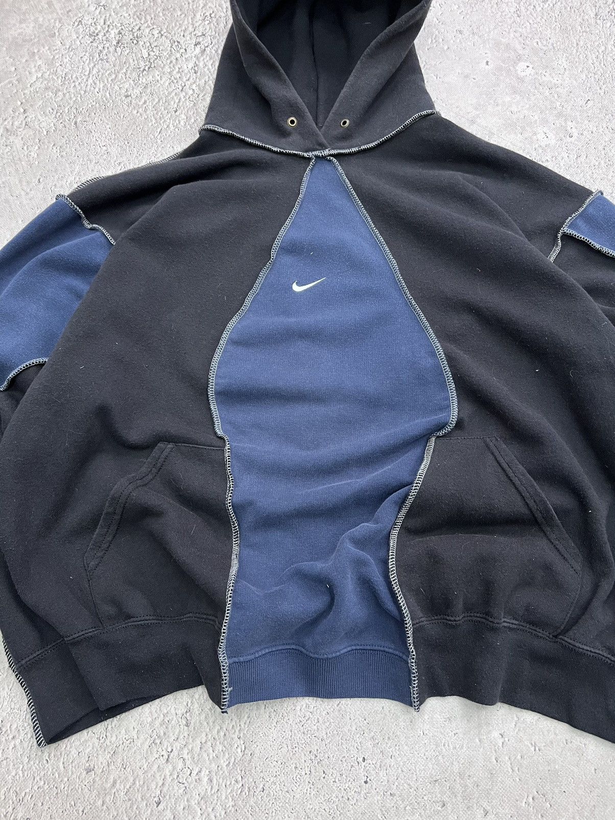 Nike NIKE REWORKED SWOOSH HOODIE DECONSTRUCTED NOCTA STYLE Size US L / EU 52-54 / 3 - 3 Thumbnail