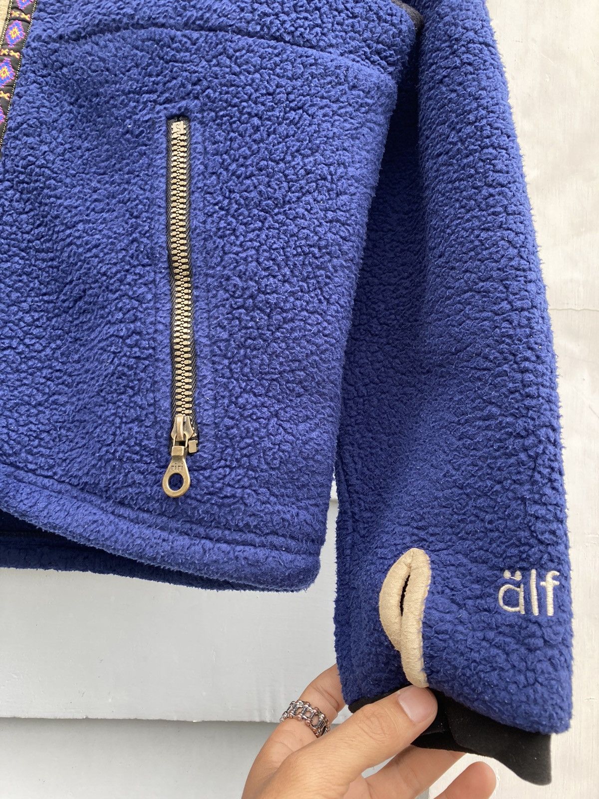Polartec Vintage Alf Polartec Made In Usa Navajo Riri Zipper Fleece Size US S / EU 44-46 / 1 - 6 Thumbnail