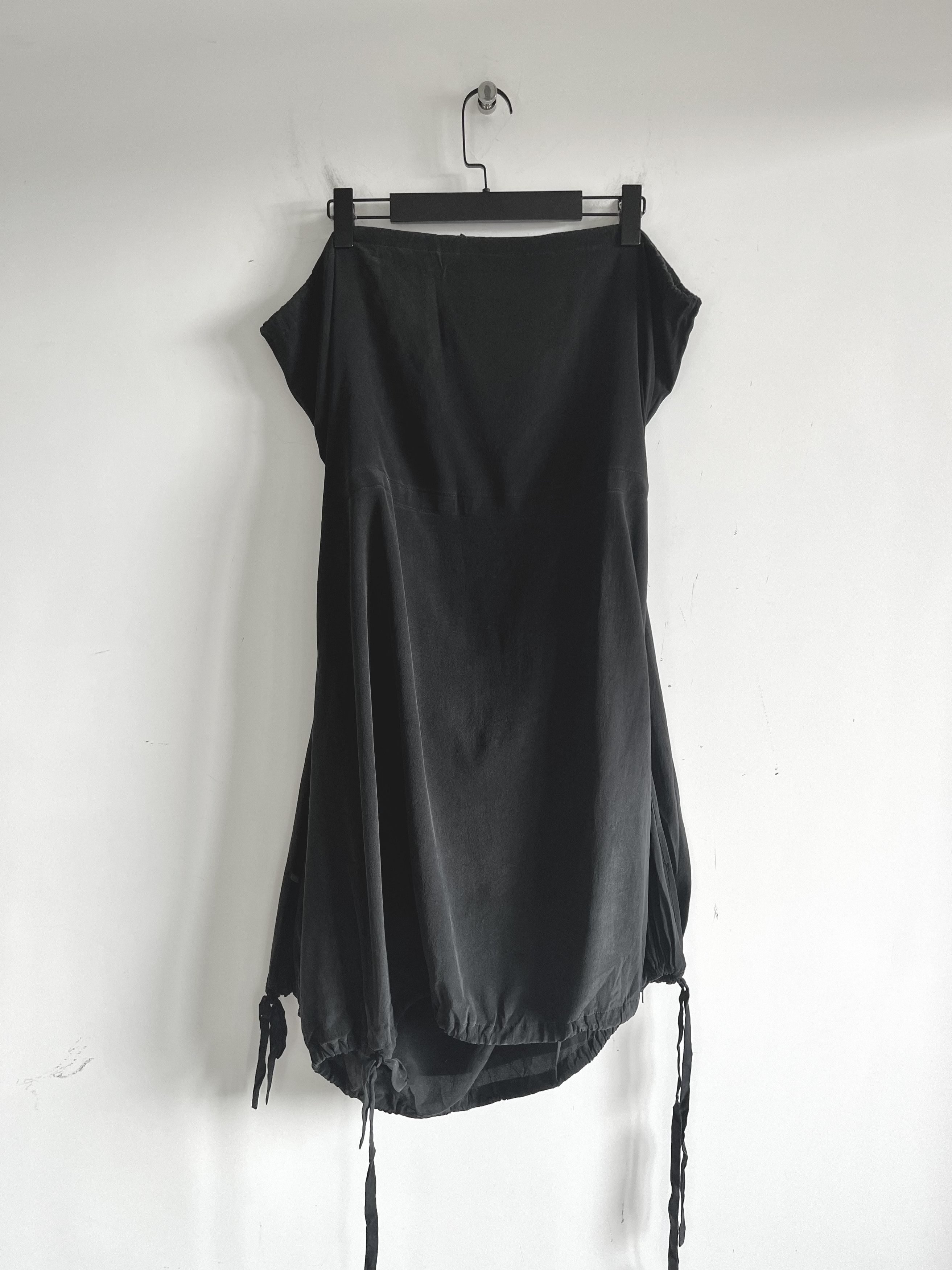 Yohji Yamamoto Yohji Yamamoto Femme - Silk Balloon Skirt Pant Black Size 40" / US 18 - 2 Thumbnail