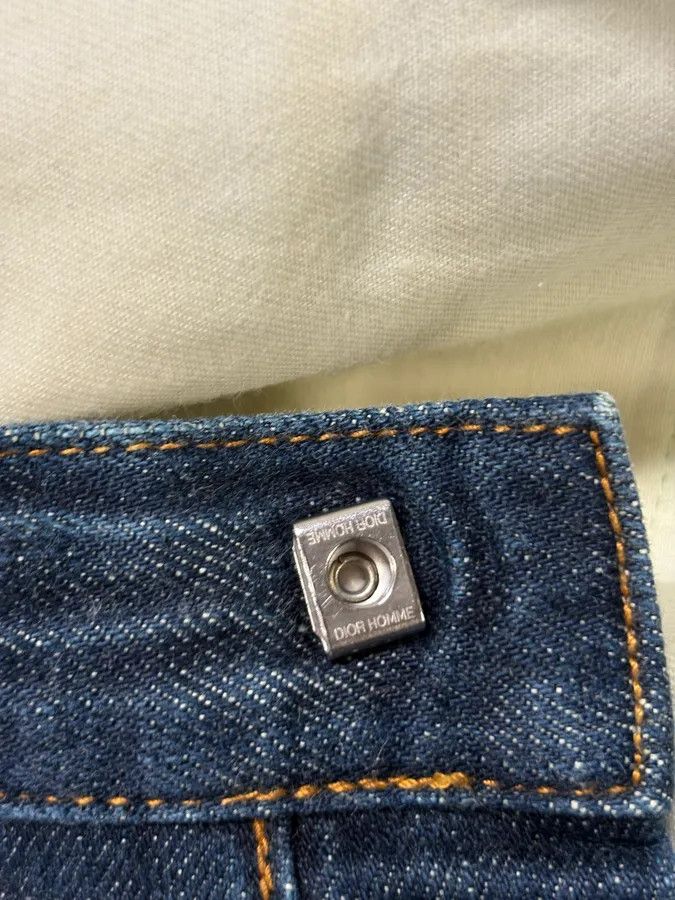 Dior 2010s Dior Navy Slim Denim Jeans by Kris Van Assche Size US 31 - 9 Thumbnail