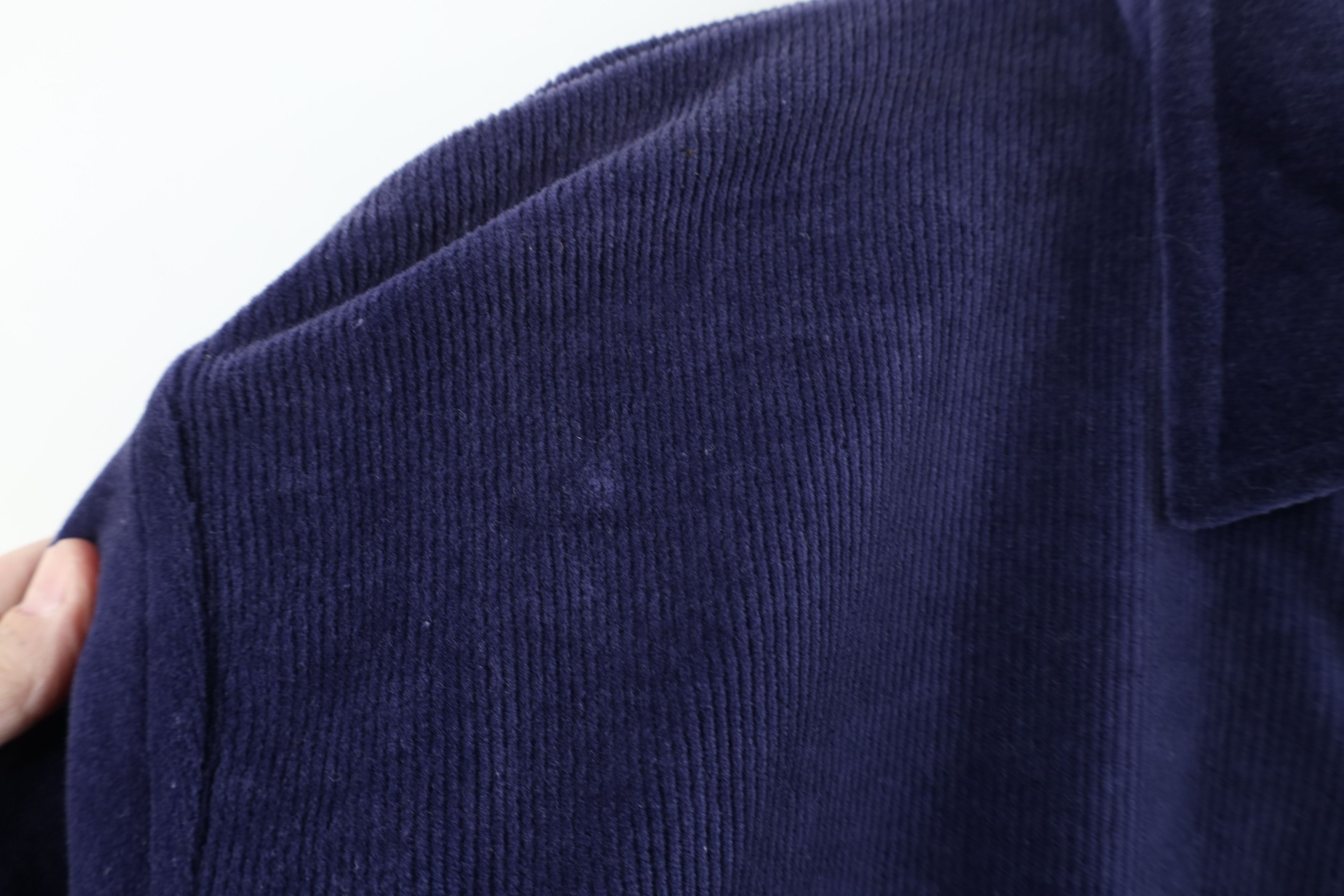 Vintage Vintage 70s Streetwear Velour Collared Pullover Sweater Size US S / EU 44-46 / 1 - 6 Thumbnail