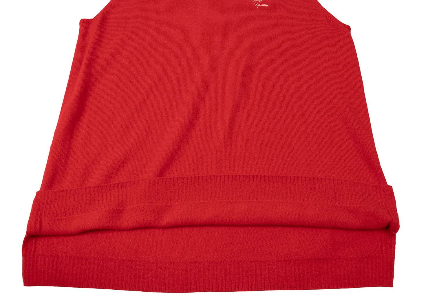 Yohji Yamamoto Yohji Yamamoto Logo Embroidered Cashmere Knit Vest Size US S / EU 44-46 / 1 - 8 Thumbnail