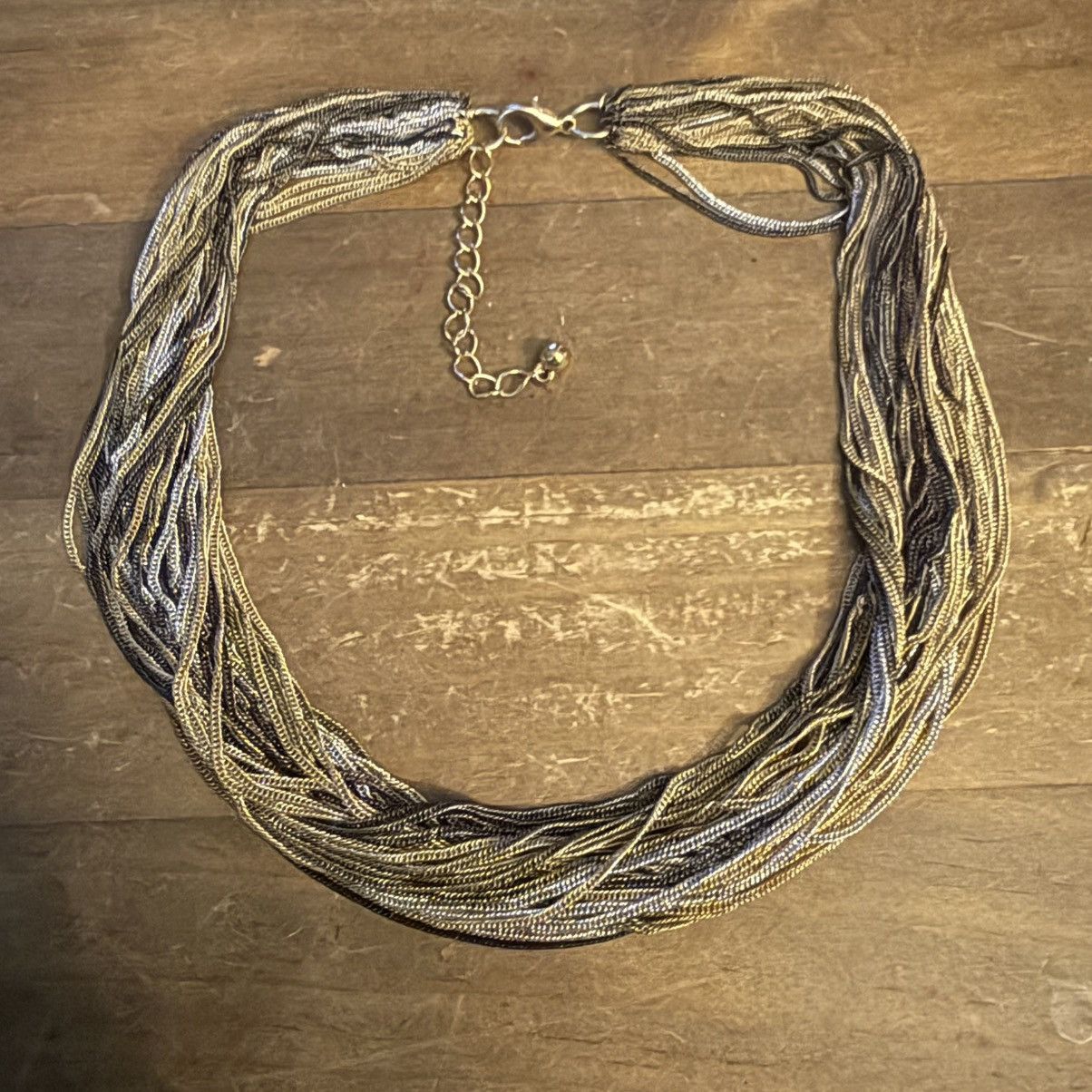 Other Tricolor multi strand chain necklace Size ONE SIZE - 2 Thumbnail