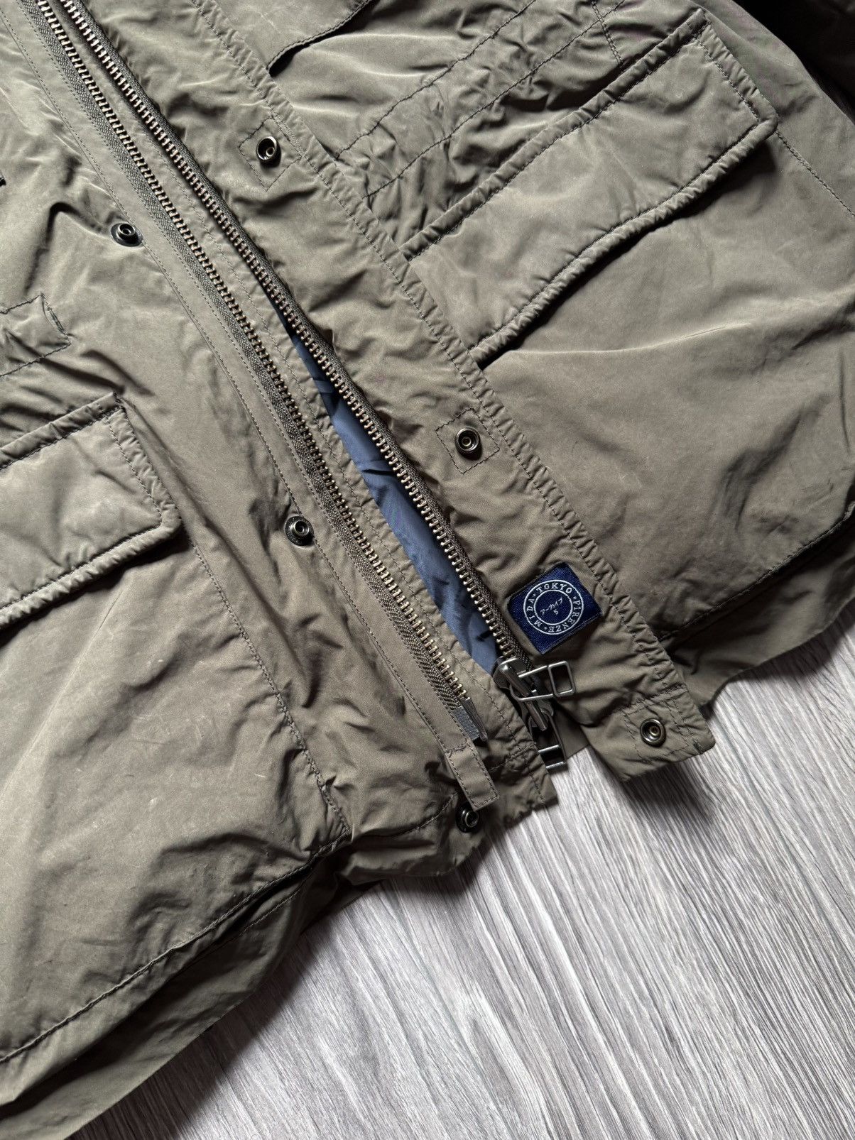 Beams Japan M.I.D.A x Beams Japan Olive Nylon Short M-65 2 in1 Jacket 48 Size US M / EU 48-50 / 2 - 6 Thumbnail