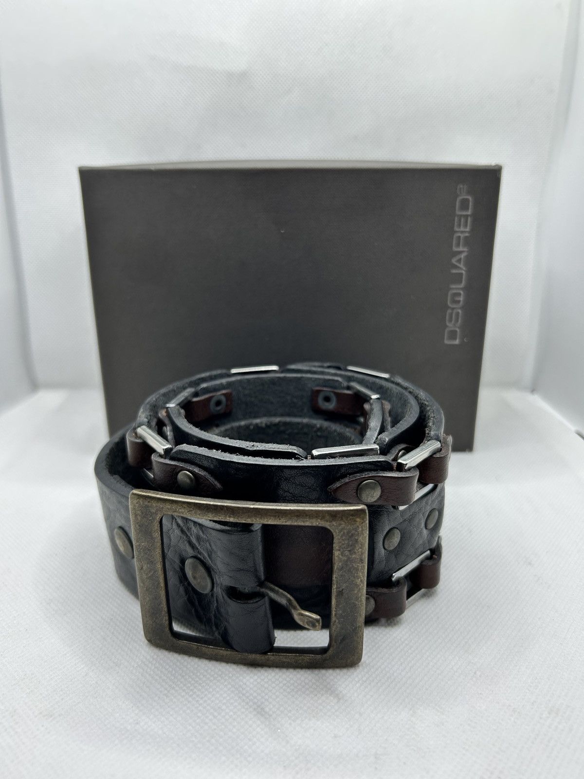 Dsquared2 DSquared2 Runway Leather Belt XL Runway Size 32 - 2 Thumbnail