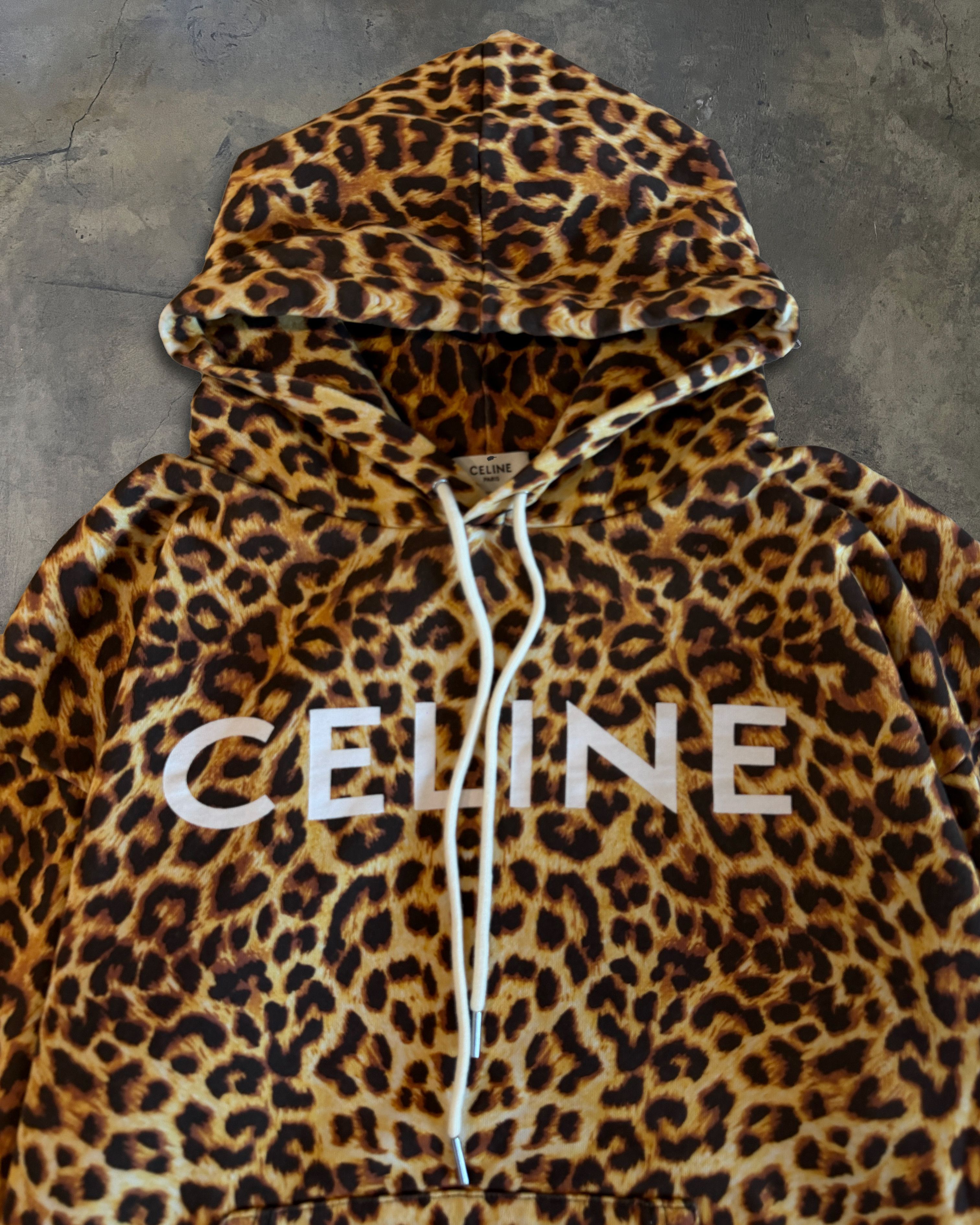 Celine CELINE SS2021 LEOPARD PRINT HOODIE Size US M / EU 48-50 / 2 - 2 Thumbnail