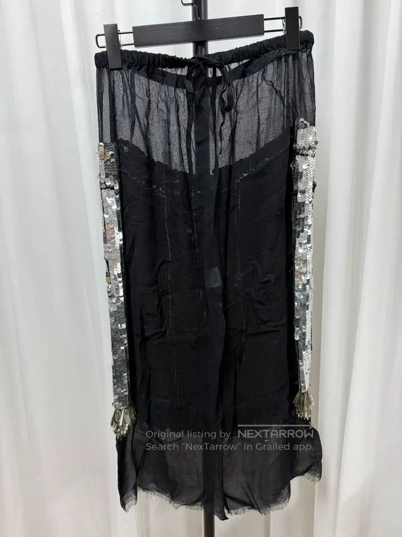 Dries Van Noten Dries Van Noten Sequin Heavy Industry Midi Skirt Size 33" - 5 Thumbnail