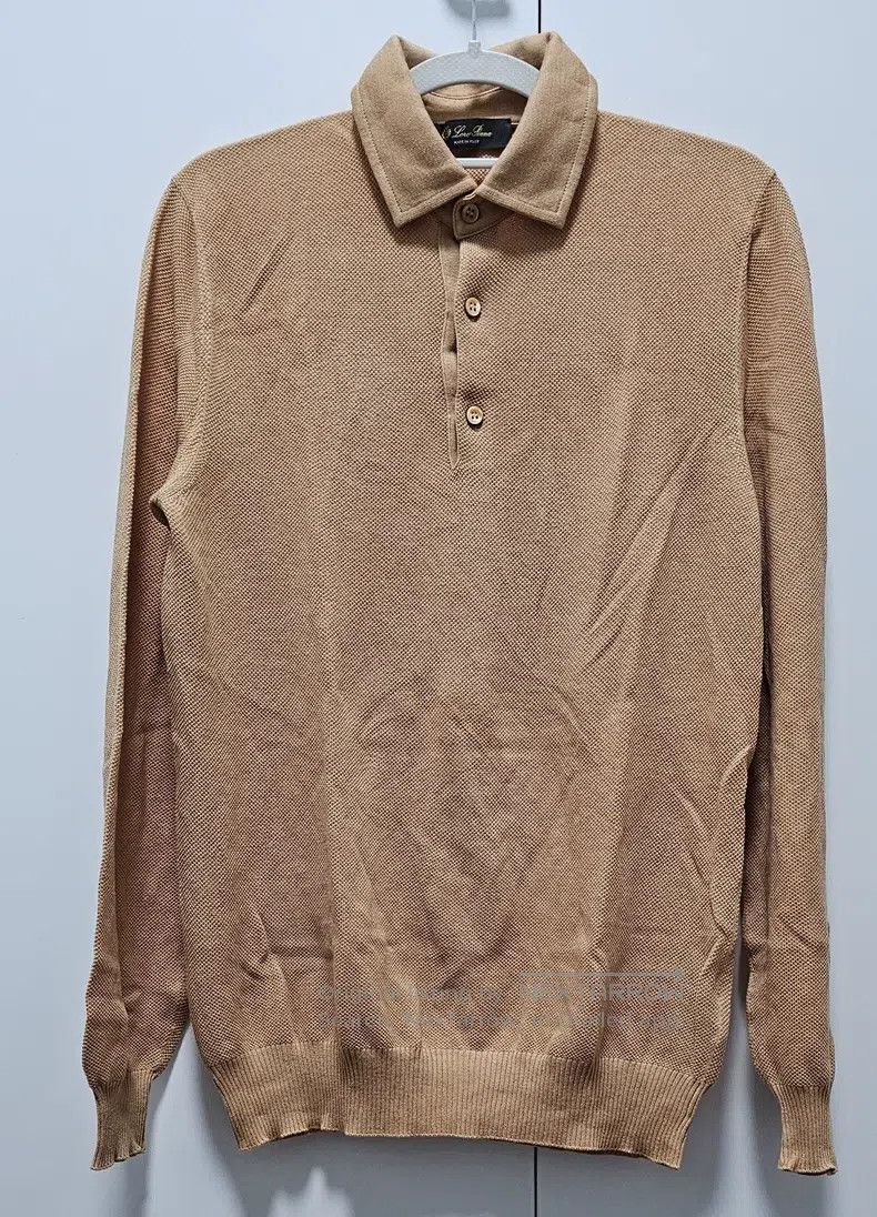 Loro Piana Loro Piana Men's long-sleeved knitted polo shirt Size US S / EU 44-46 / 1 - 1 Thumbnail