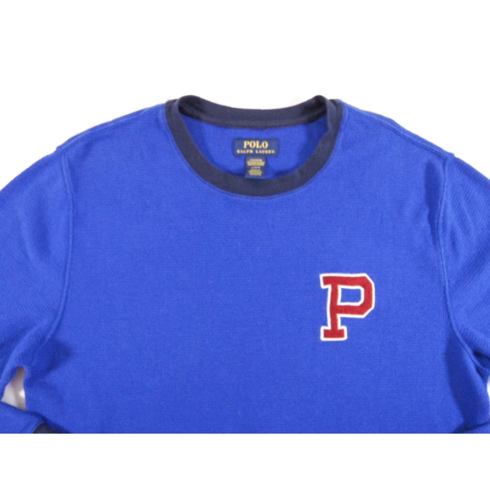 Polo Ralph Lauren Polo Ralph Lauren Shirt Adult Large Blue Long Sleeve Waffle Knit Sleepwear Cotton Polyester Logo Mens Size US L / EU 52-54 / 3 - 2 Thumbnail