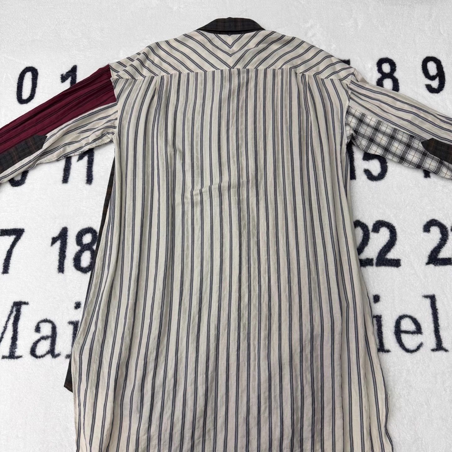 Loewe LOEWE Striped & Checkered Patchwork Shirt Q10 Size US S / EU 44-46 / 1 - 3 Thumbnail