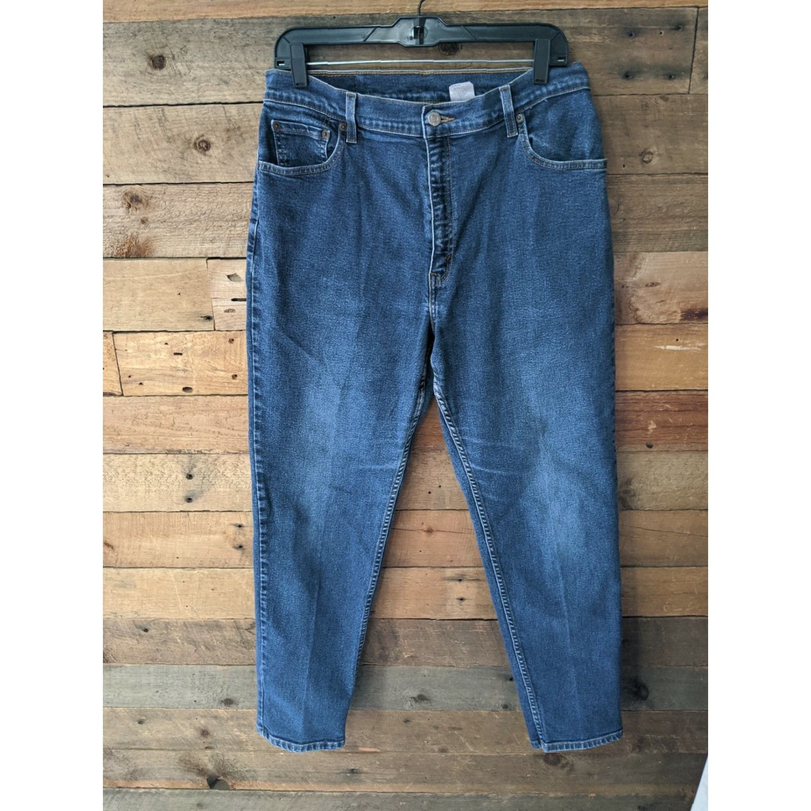 Vintage VINTAGE Levi's 550 High Waist Mom Jeans Denim Blue 32x29 Womens Medium Wash Cotton Blend Stretch Size 24" / US 00 / IT 34 - 3 Thumbnail