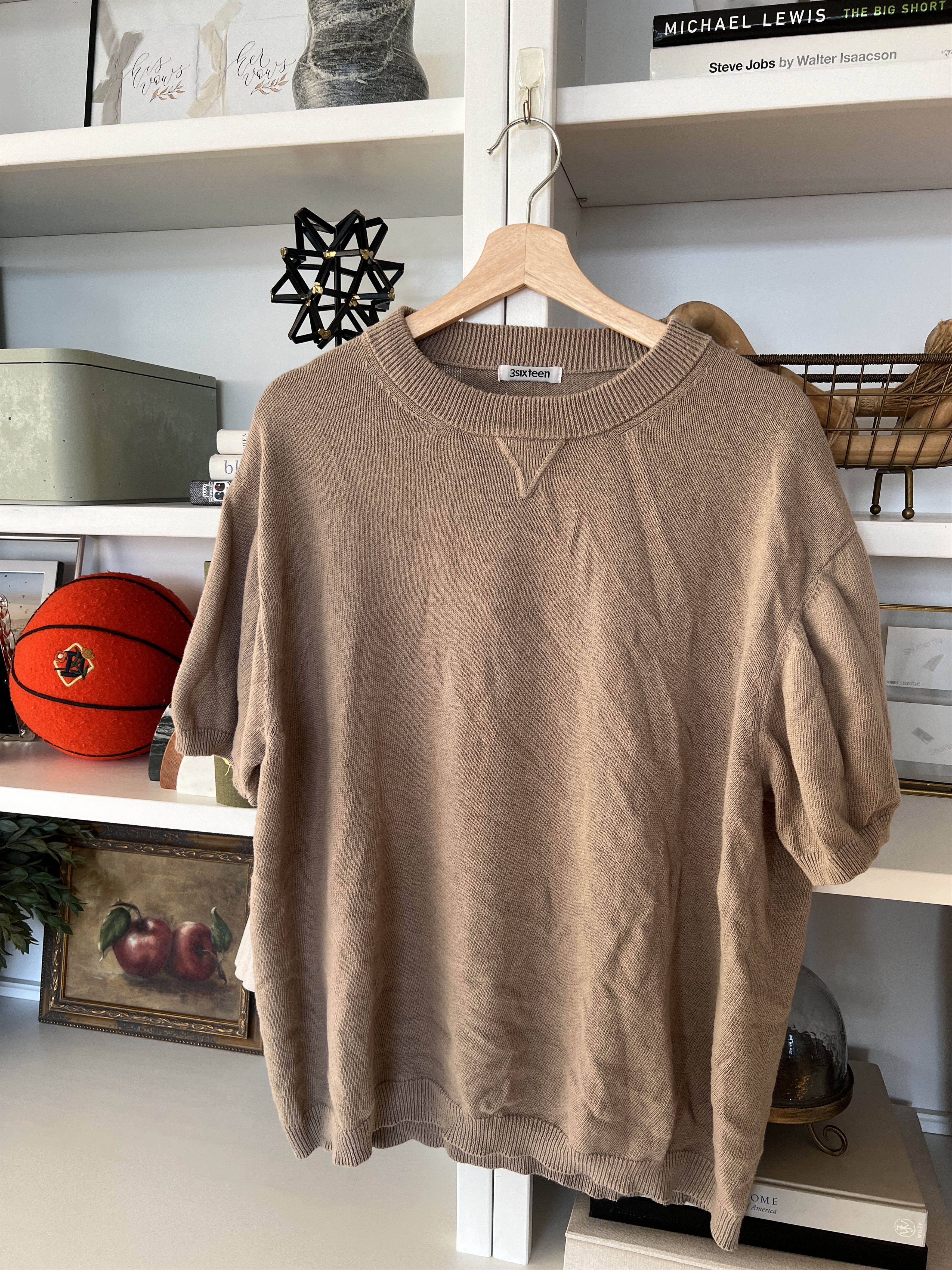 3sixteen Knit Shirt Cotton Linen Beige Size US XXL / EU 58 / 5 - 1 Thumbnail