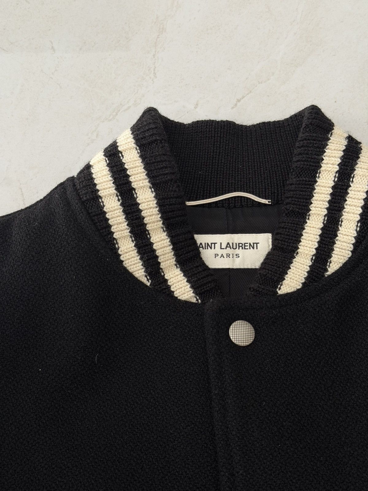 Saint Laurent Paris Saint Laurent Paris Logo Teddy Black Sz. 48 Size US M / EU 48-50 / 2 - 4 Thumbnail