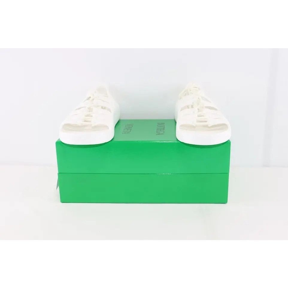 Bottega Veneta o1rshd1 Gel Rubber Jelly Sandal in Chalk Size US 12 / EU 45 - 11 Thumbnail
