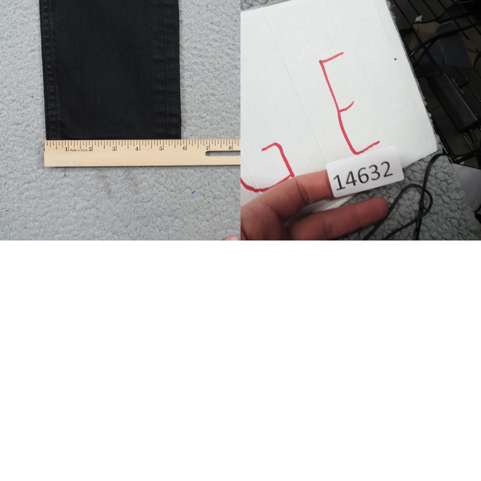 Acne Studios Acne Studios Jeans Men 29 Black Town Stay Cropped Denim Button Fly Mid Rise Jeans Mens Black City Cropped 5-Pocket Design Urban Modern Style Size US 29 - 10 Thumbnail