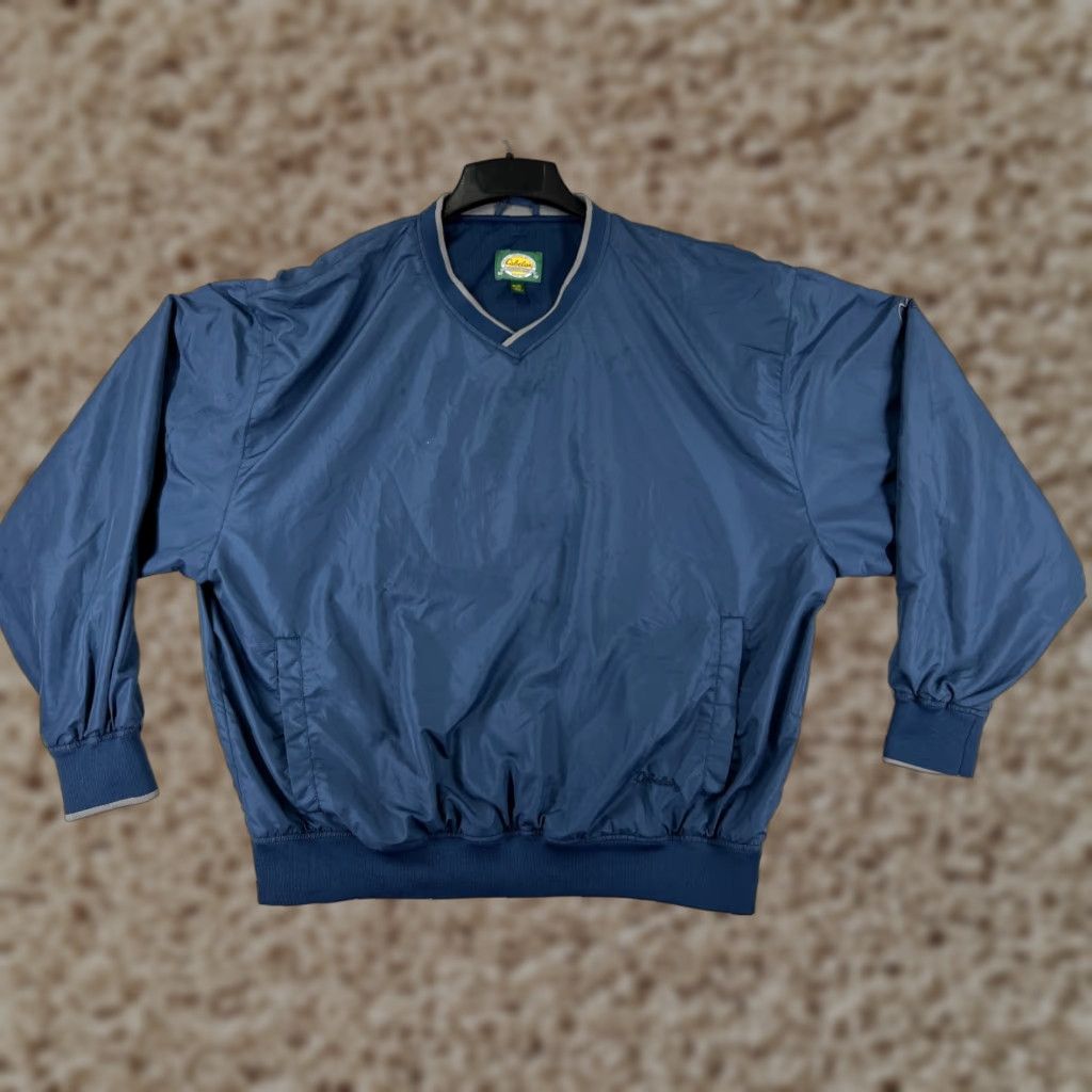 Vintage Cabela's Sweater Mens XL Blue Long Sleeve 1/4 Zip Polyester Size US XL / EU 56 / 4 - 1 Thumbnail