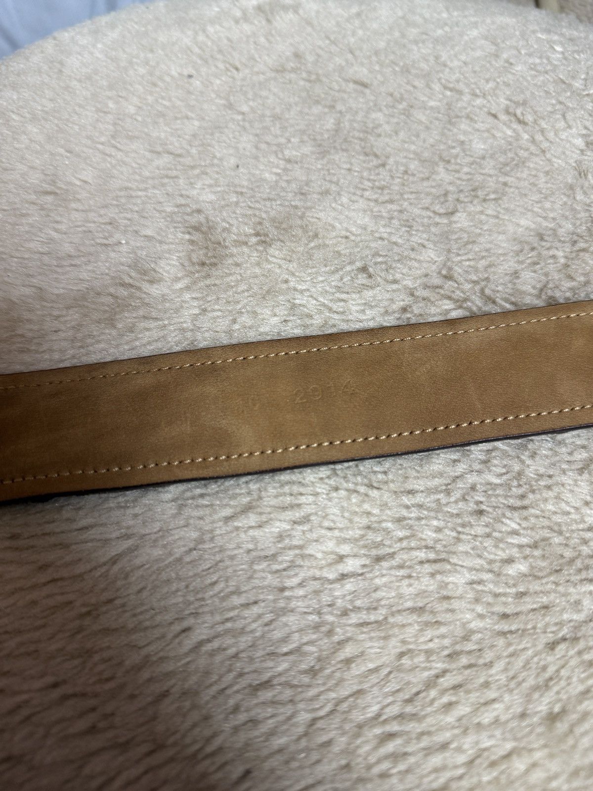 Prada PRADA Leather Metal Logo Belt y2k Size ONE SIZE - 8 Thumbnail